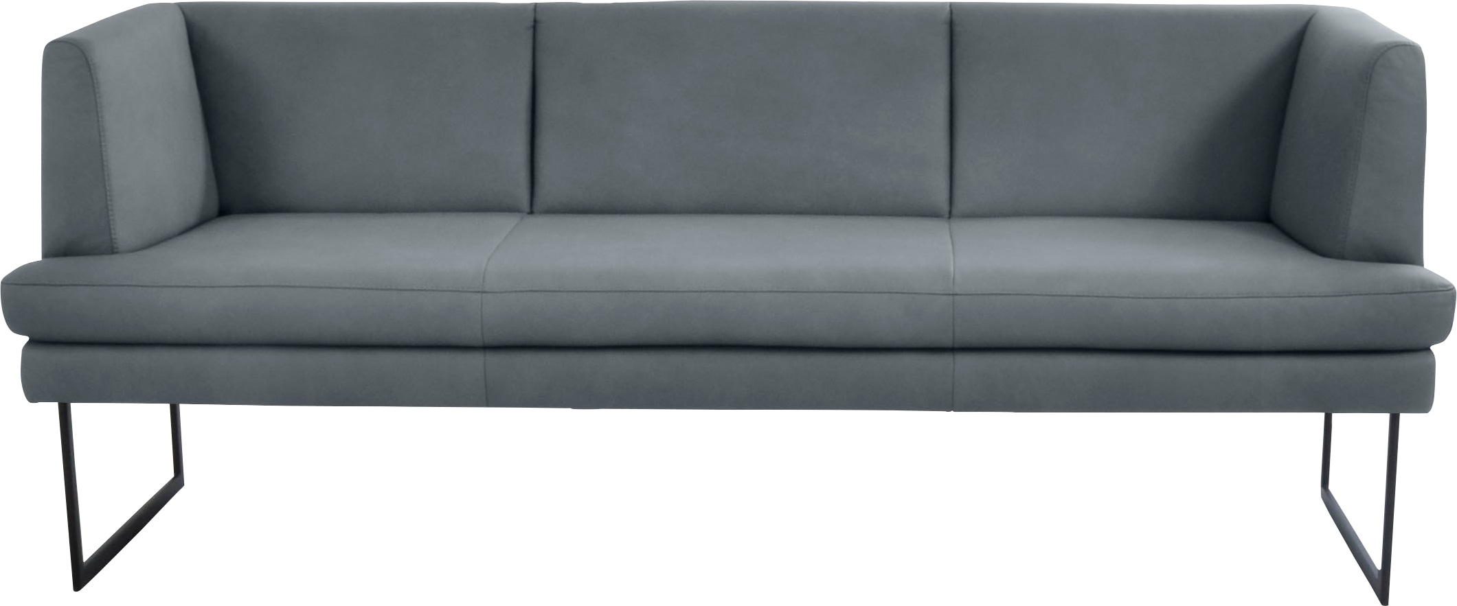K+W Komfort & Wohnen "Cube" Hammerkissenoptik, 2 Breiten, Metallkufe schwarz