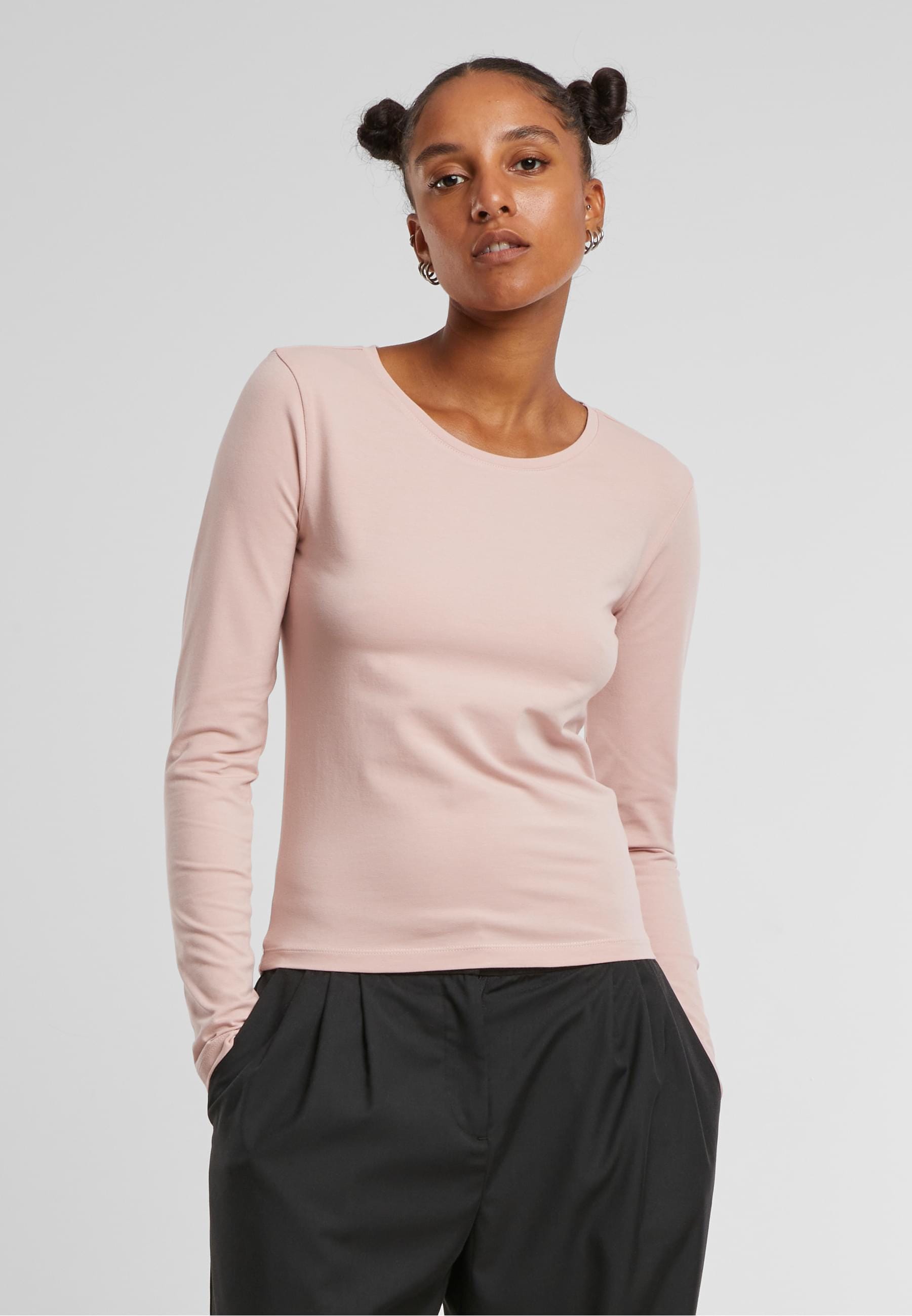 URBAN CLASSICS Longsleeve »Urban Classics Ladies Basic Super Slim Longsleeve«, (1 tlg.)