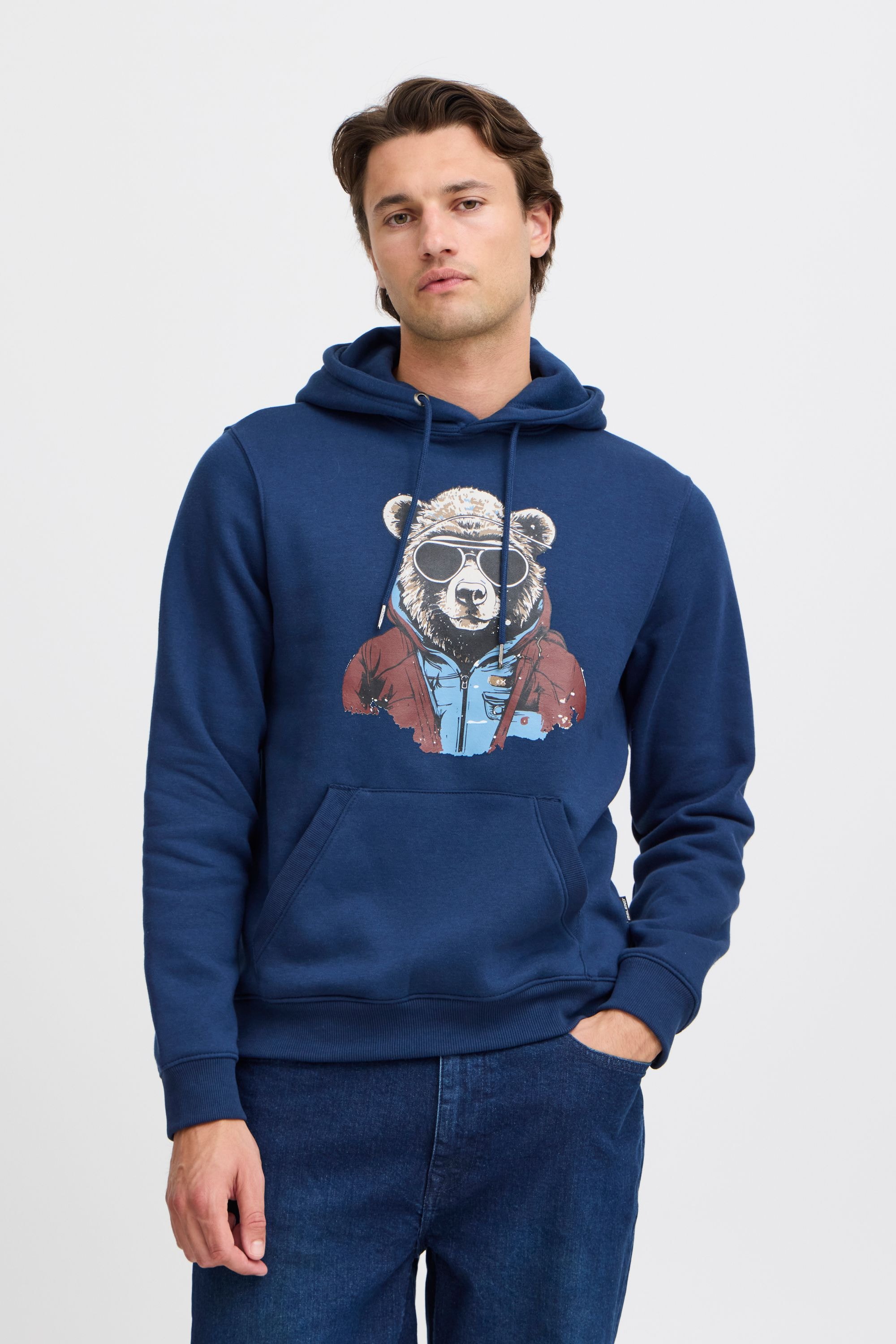 Blend Kapuzenpullover "BHSweatshirt" Stilvoller Hoodie mit Kapuze und Print günstig online kaufen