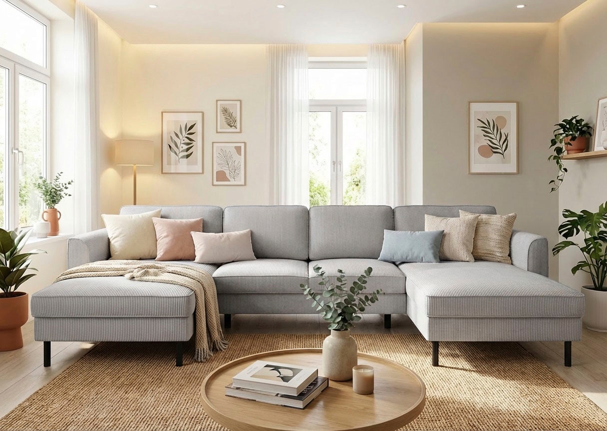 Home affaire Wohnlandschaft "Booster II, whlw. mit Schlaffunktion & Bettkas günstig online kaufen