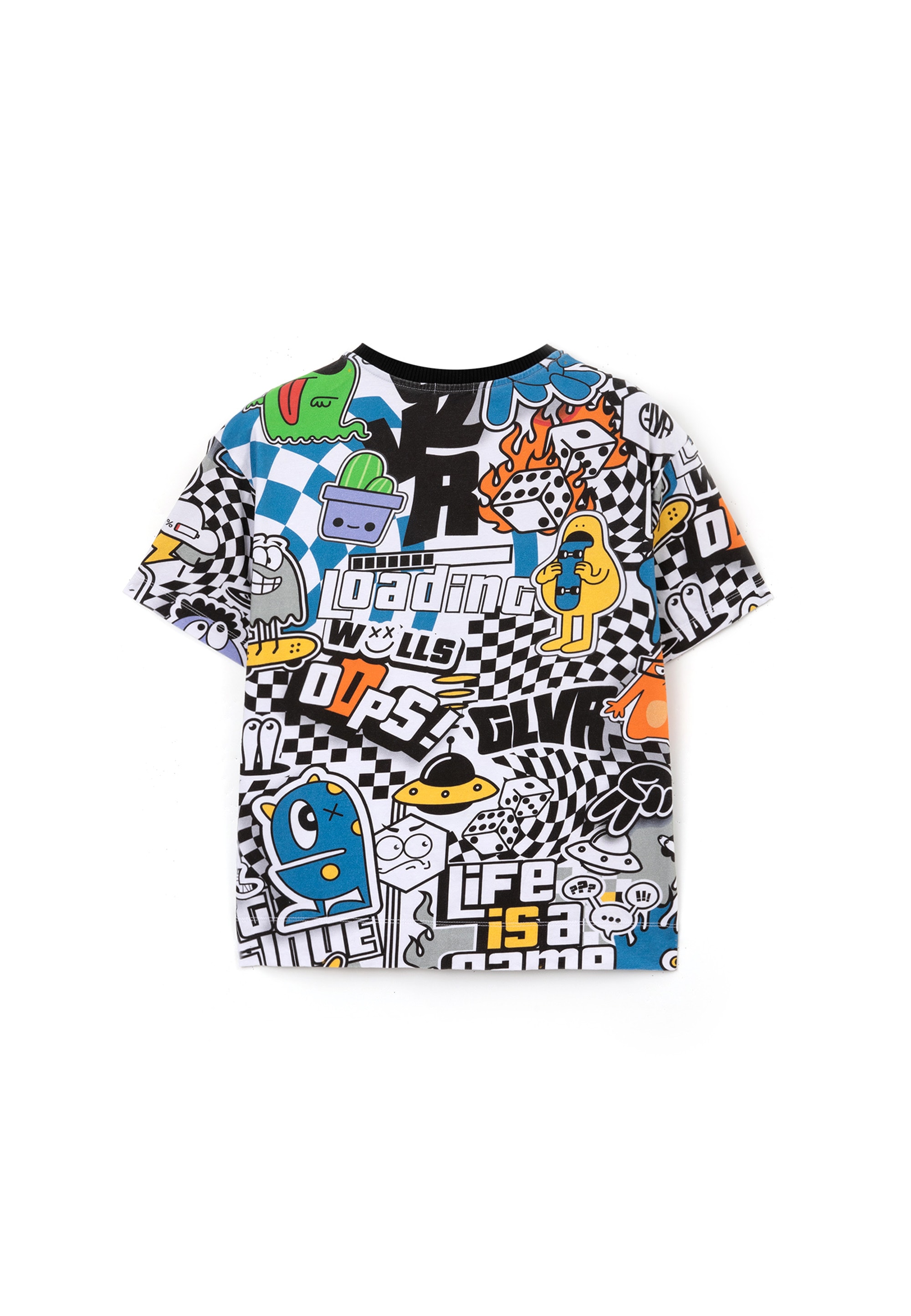 Gulliver T-Shirt, mit für BAUR farbigem | Alloverdruck ▷