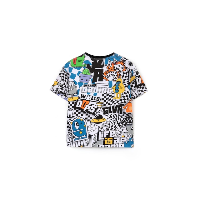 Gulliver T-Shirt, mit farbigem Alloverdruck ▷ für | BAUR