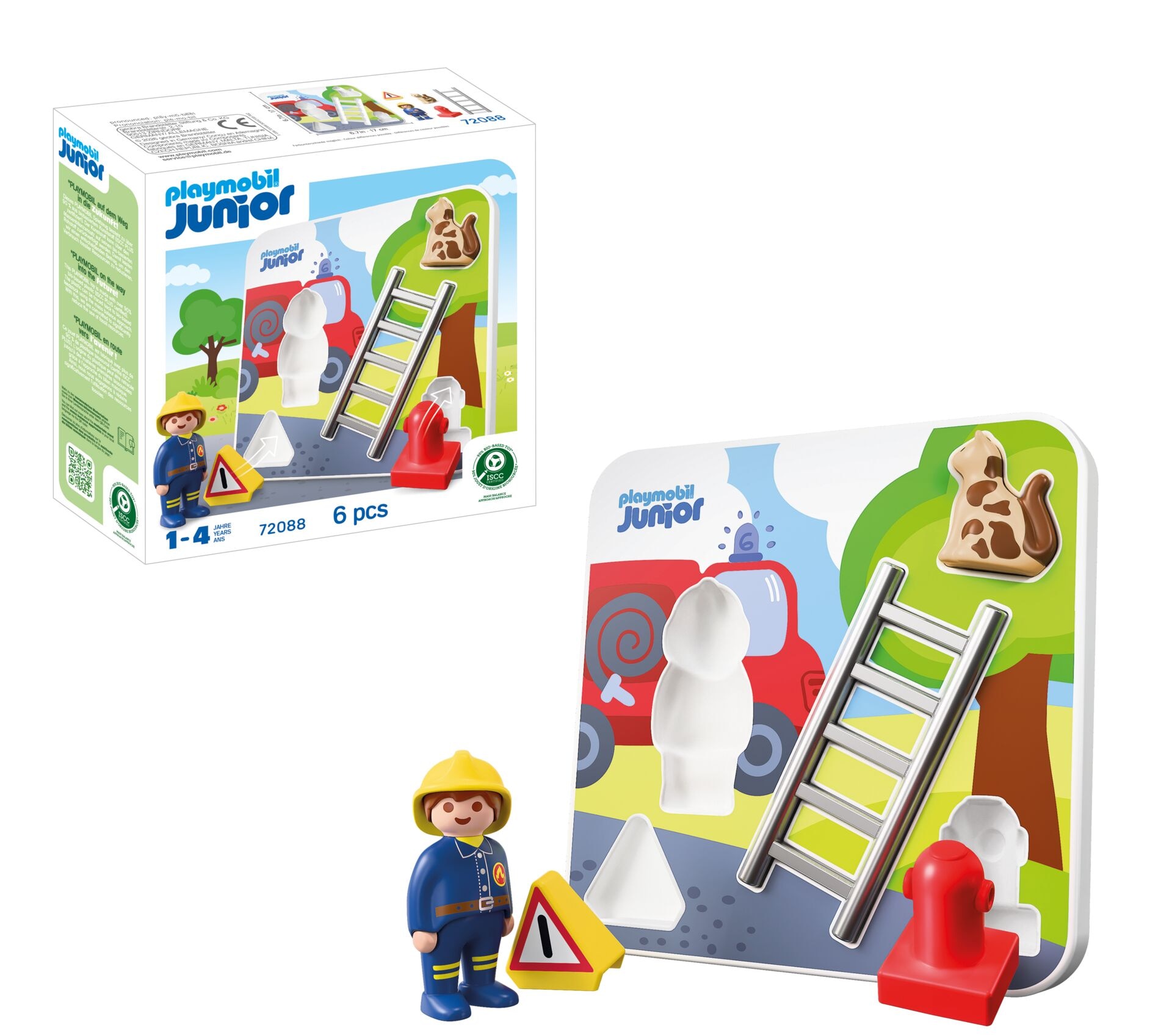Playmobil® Konstruktions-Spielset »Feuerwehr-Puzzle (72088), JUNIOR« Made in Europe