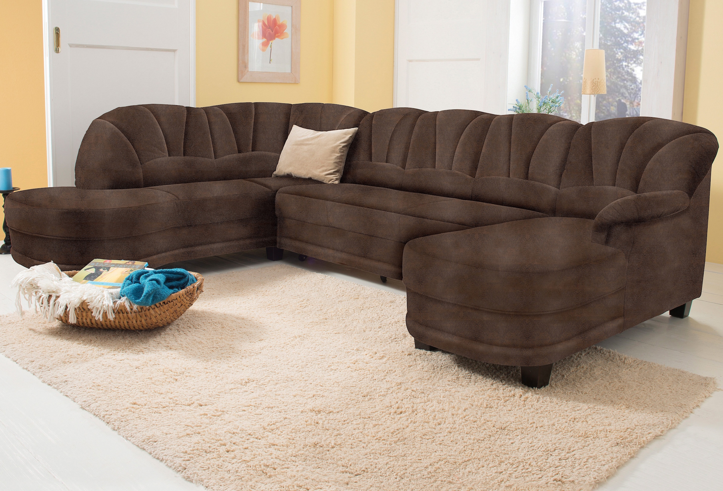 Home affaire Wohnlandschaft "Camelita, viel Platz, bequem und zeitlos, Brei günstig online kaufen