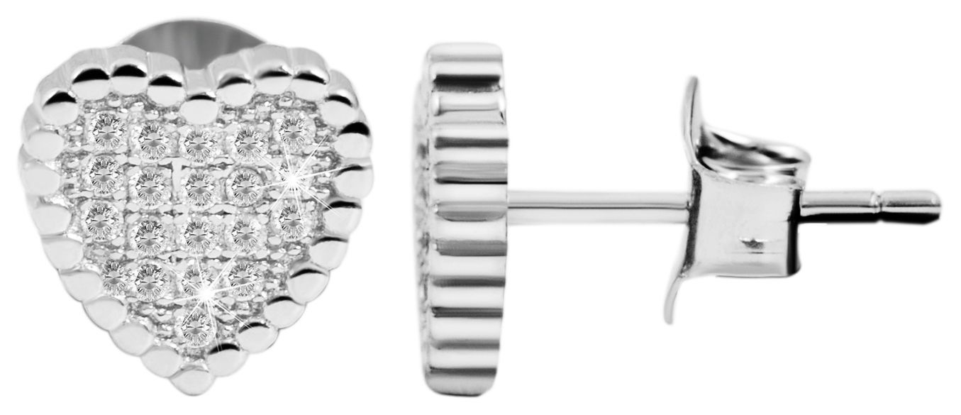 Adelia´s Paar Ohrhänger "Damen Ohrringe – Ohrstecker aus 925 Silber mit Zir günstig online kaufen