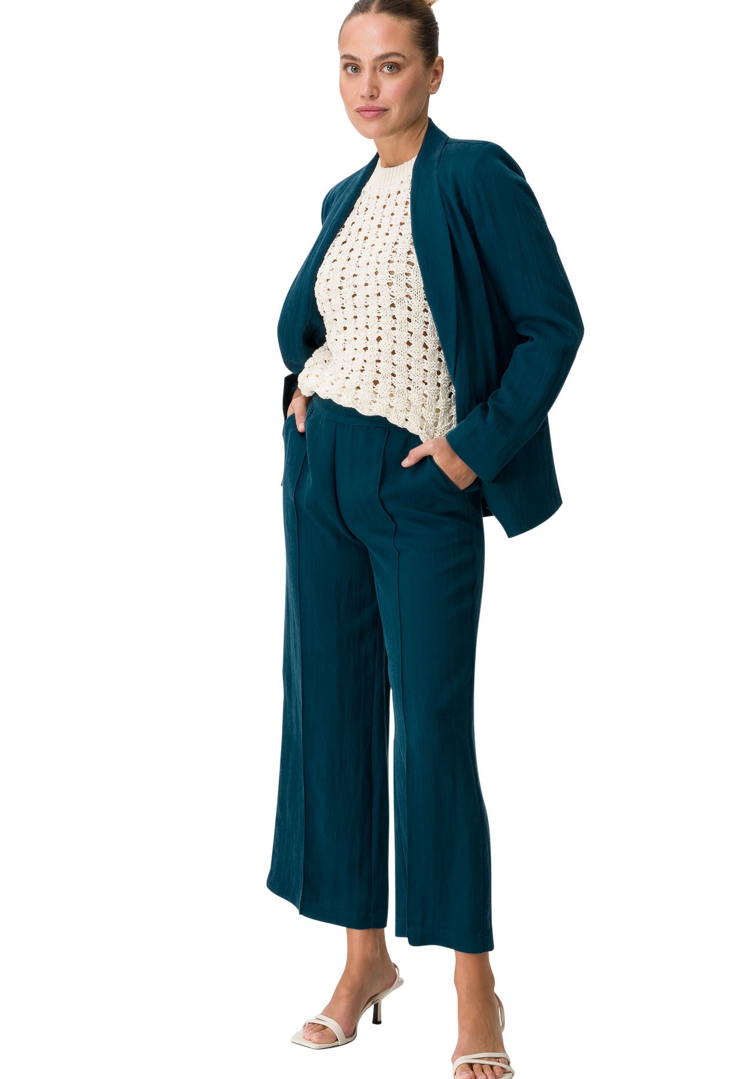 Zero Jackenblazer »zero Blazer mit Schalkragen aus Lyocell-Mix«, Plain/ohne Details