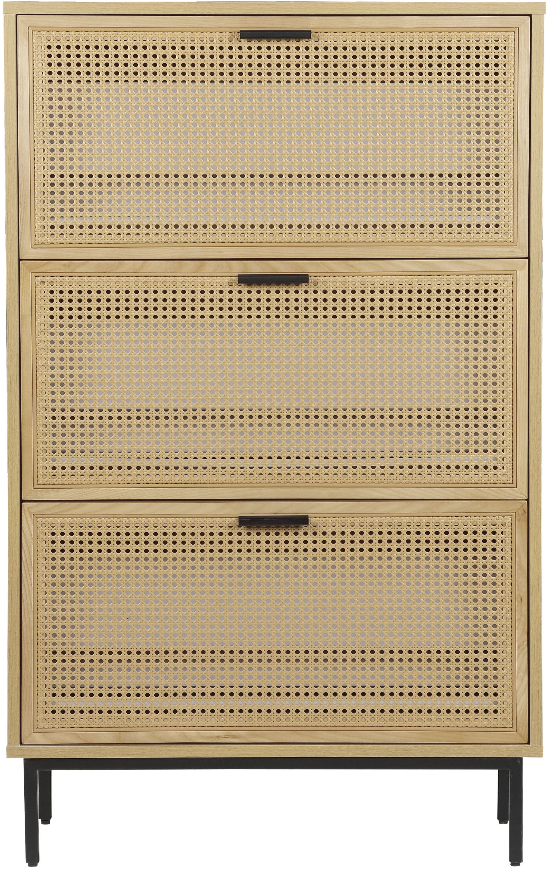 Thumbnail - OTTO home Schuhschrank "Feines" aus massiver Esche, Metallgestell mit Pulverbeschichtung, Breite 80 cm