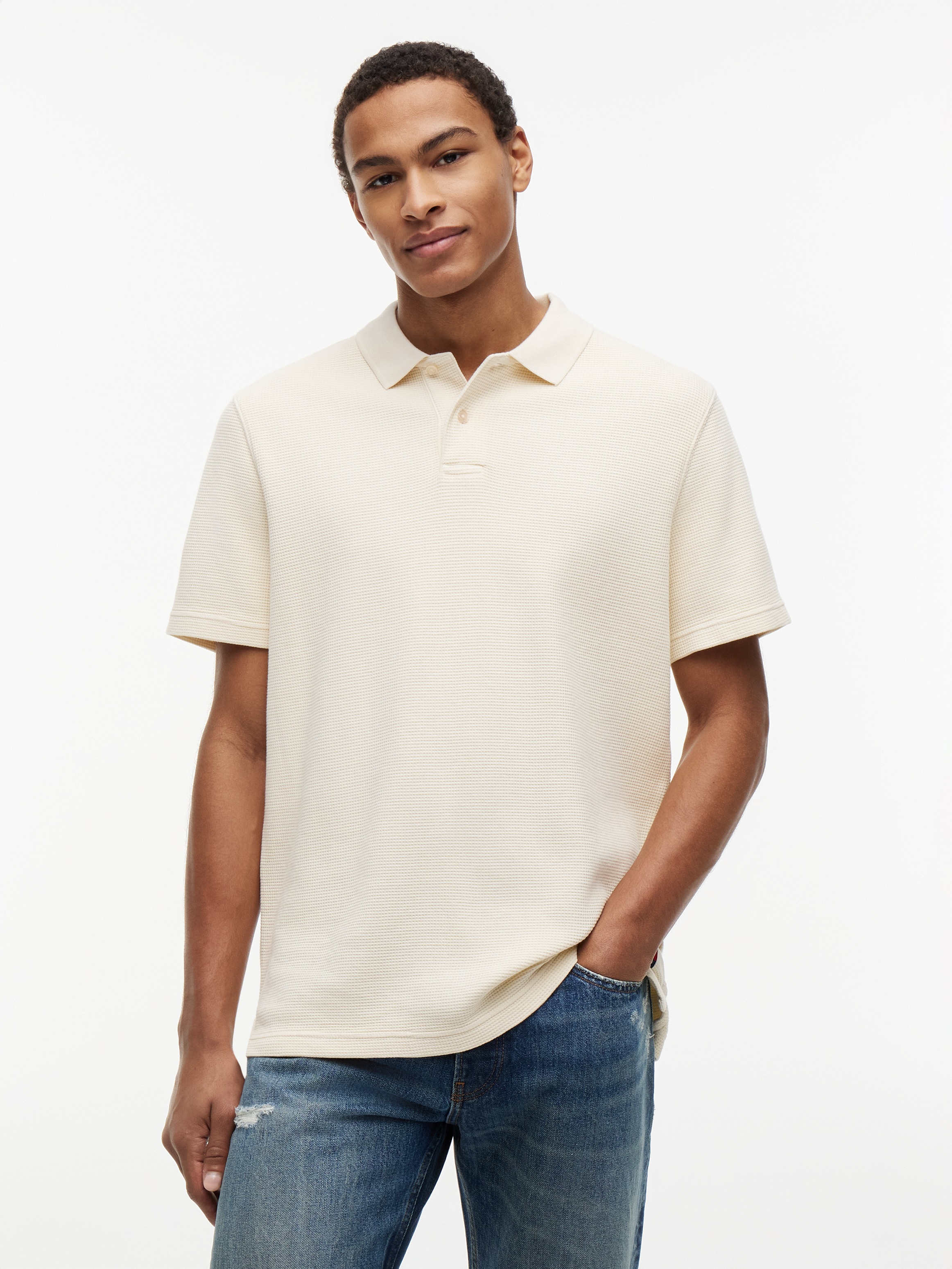 Tommy Jeans Poloshirt »TJM REGULAR WASHED WAFFLE«