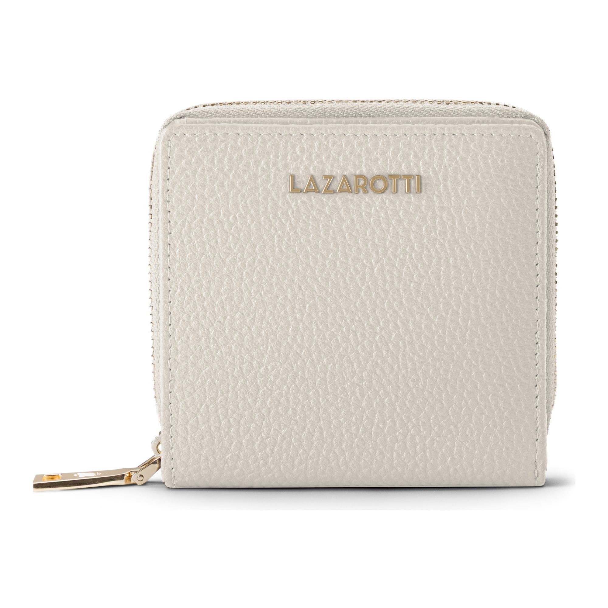 Lazarotti Geldbörse "Bologna Leather Medium Zip-Around Geldbörse Leder 10 cm"