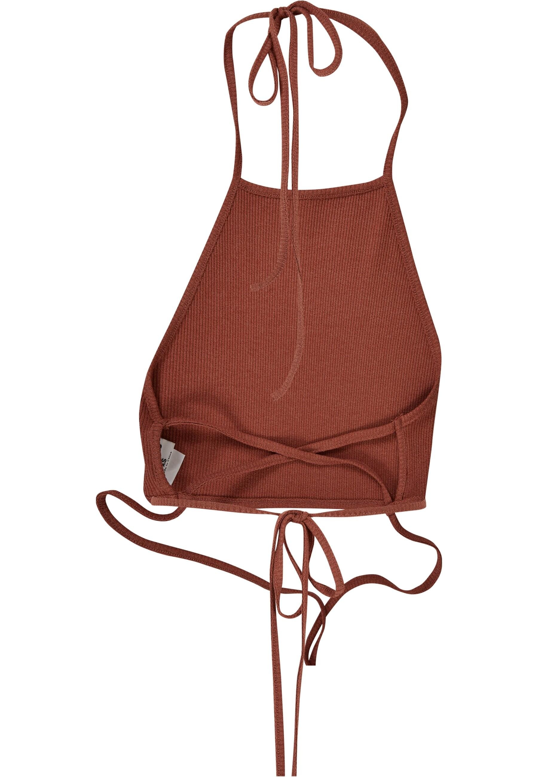 URBAN CLASSICS Muskelshirt »Urban Classics Damen Ladies Rib Trapeze Cropped Top«, (1 tlg.)