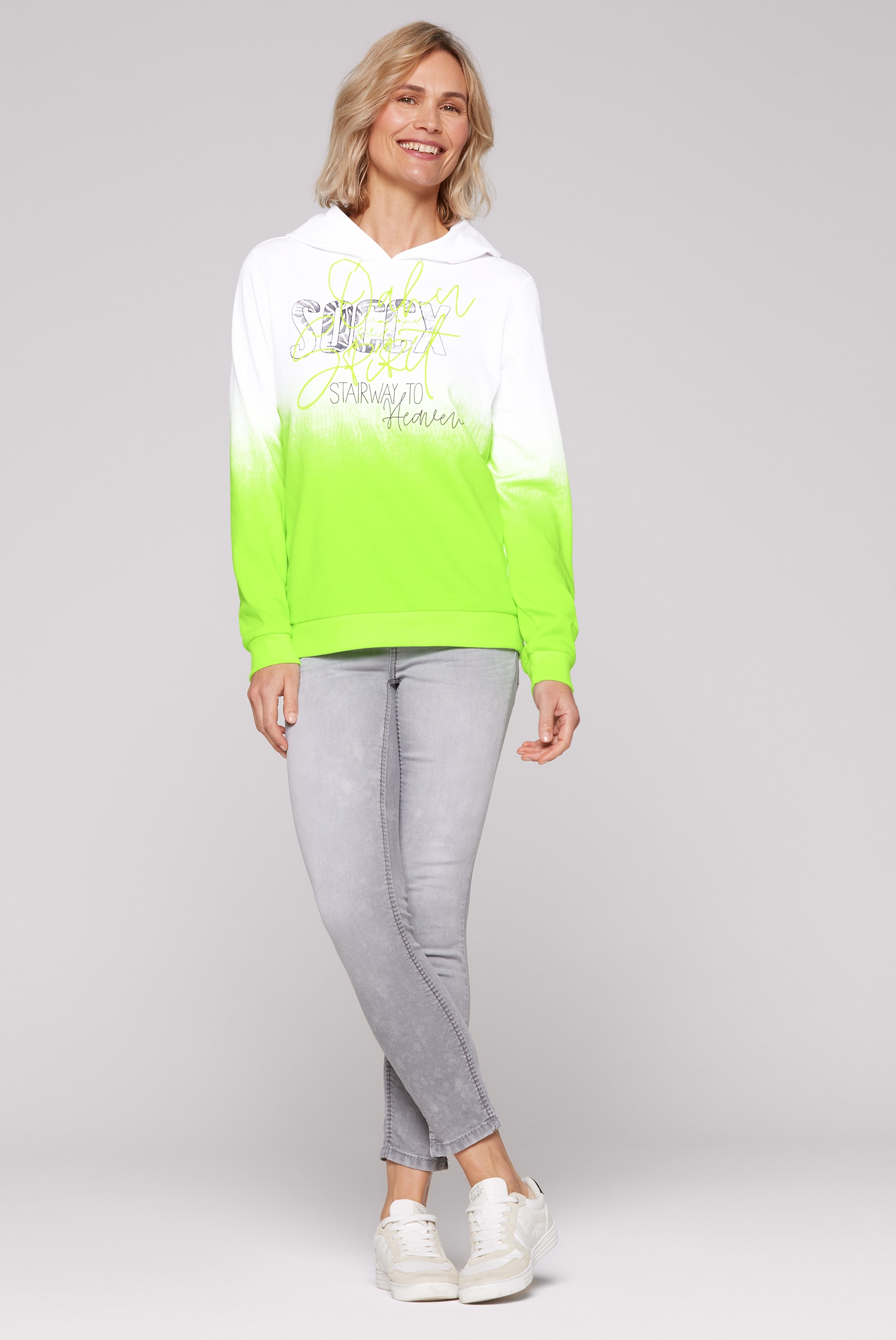 SOCCX Kapuzensweatshirt, mit Farbverlauf