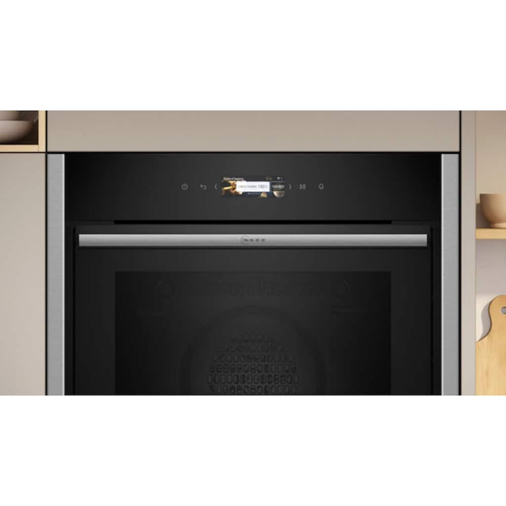 NEFF Einbaubackofen »B54CR21N0«, N 70, B54CR21N0, mit Teleskopauszug nachrüstbar, EasyClean®