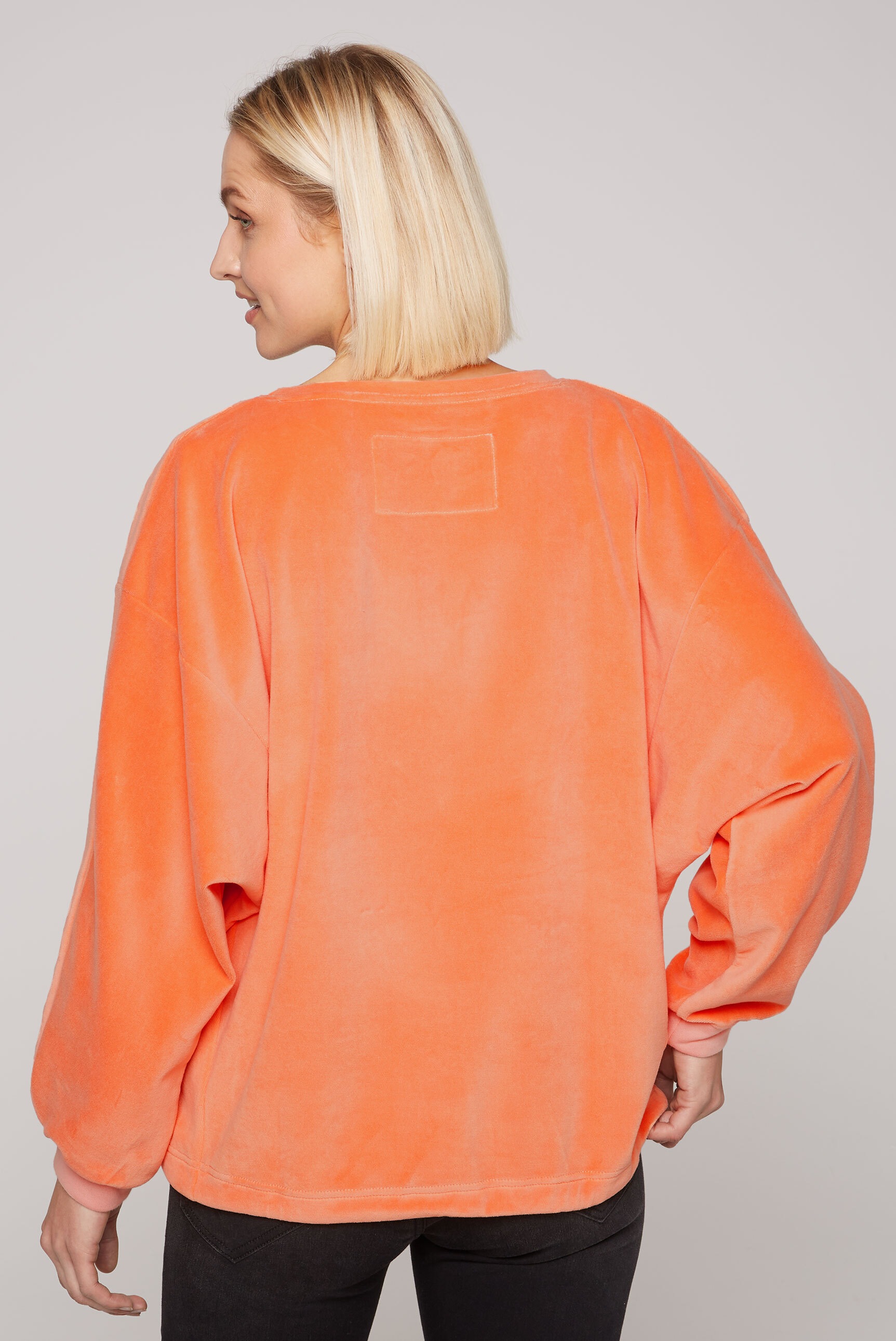 SOCCX Sweater, mit Bindeband im Saum