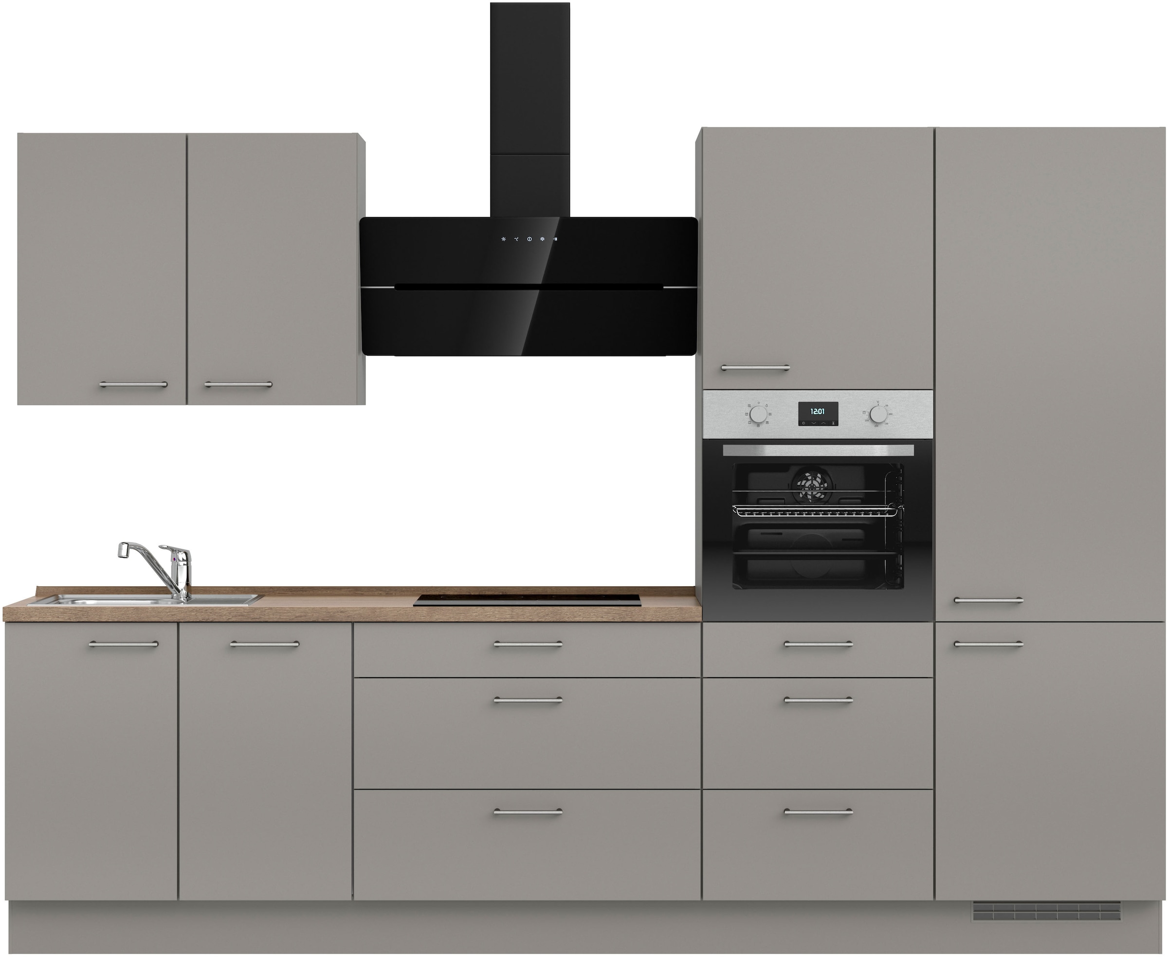 nobilia Küchenzeile ""Laser II", Ausrichtung wählbar, Breite 300 cm" vormon günstig online kaufen