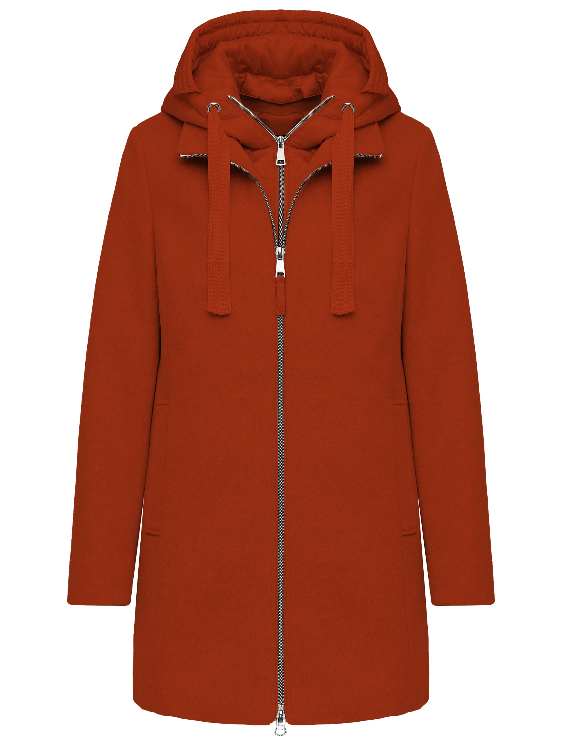 MANISA Wolljacke, mit Kapuze, mit herausnehmbarer Kapuze