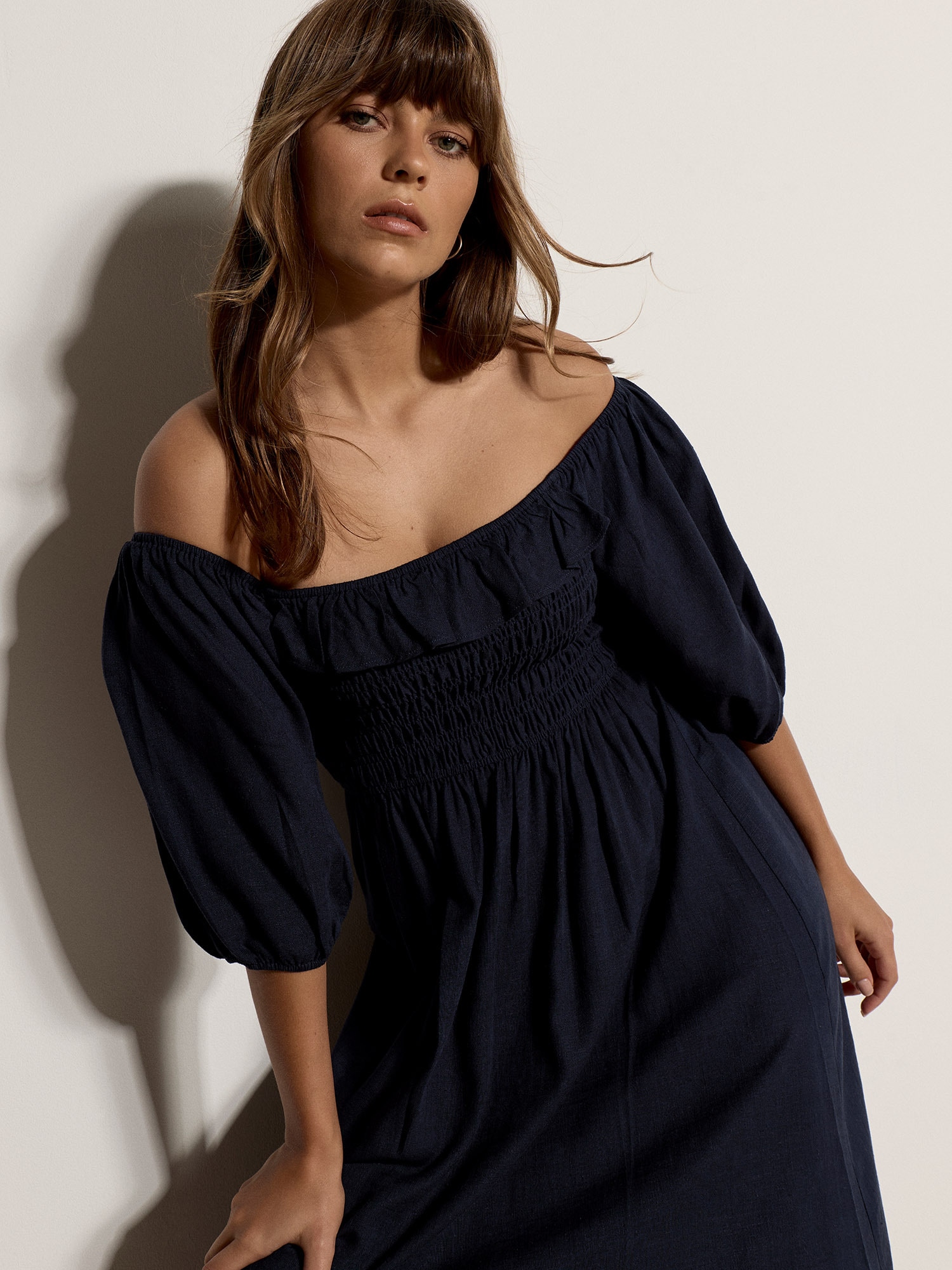 Apricot Maxikleid »Maxikleid« Gerafft