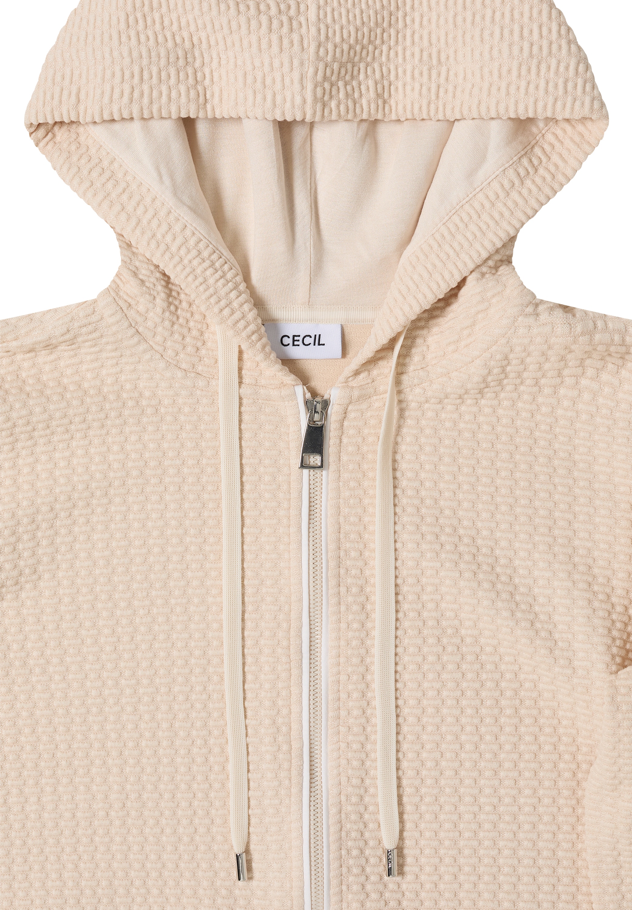 Cecil Sweatjacke mit Struktur-Muster