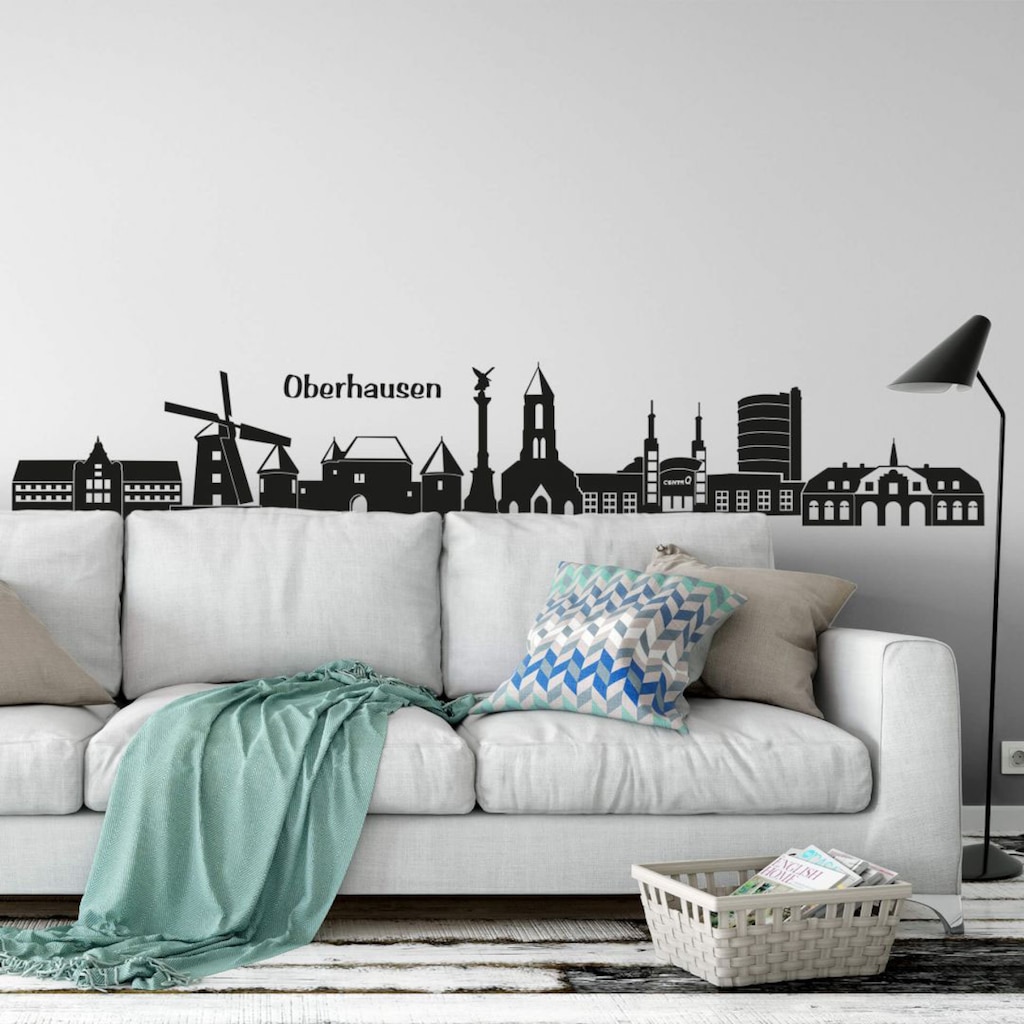 Wall-Art Wandtattoo »Stadt Skyline Oberhausen 120cm«, (1 St.)