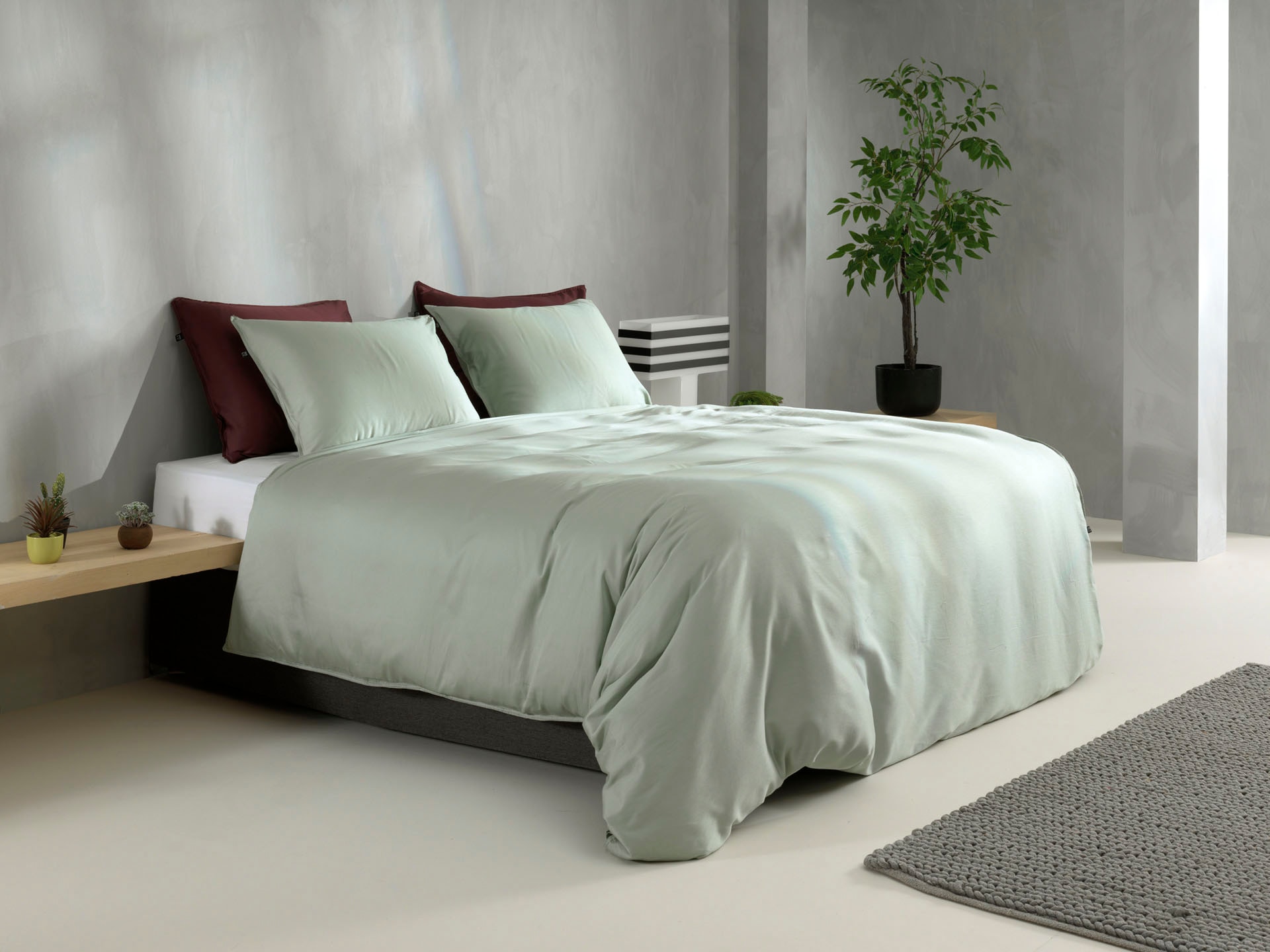 ZO HOME "Zohome Baumwolle Mako-Satin Bettwäsche Satinado" 1 Stk. Bettwäsche aus 100% Baumwolle, hochwertige Mako-Satin, ab 135x200 cm.
