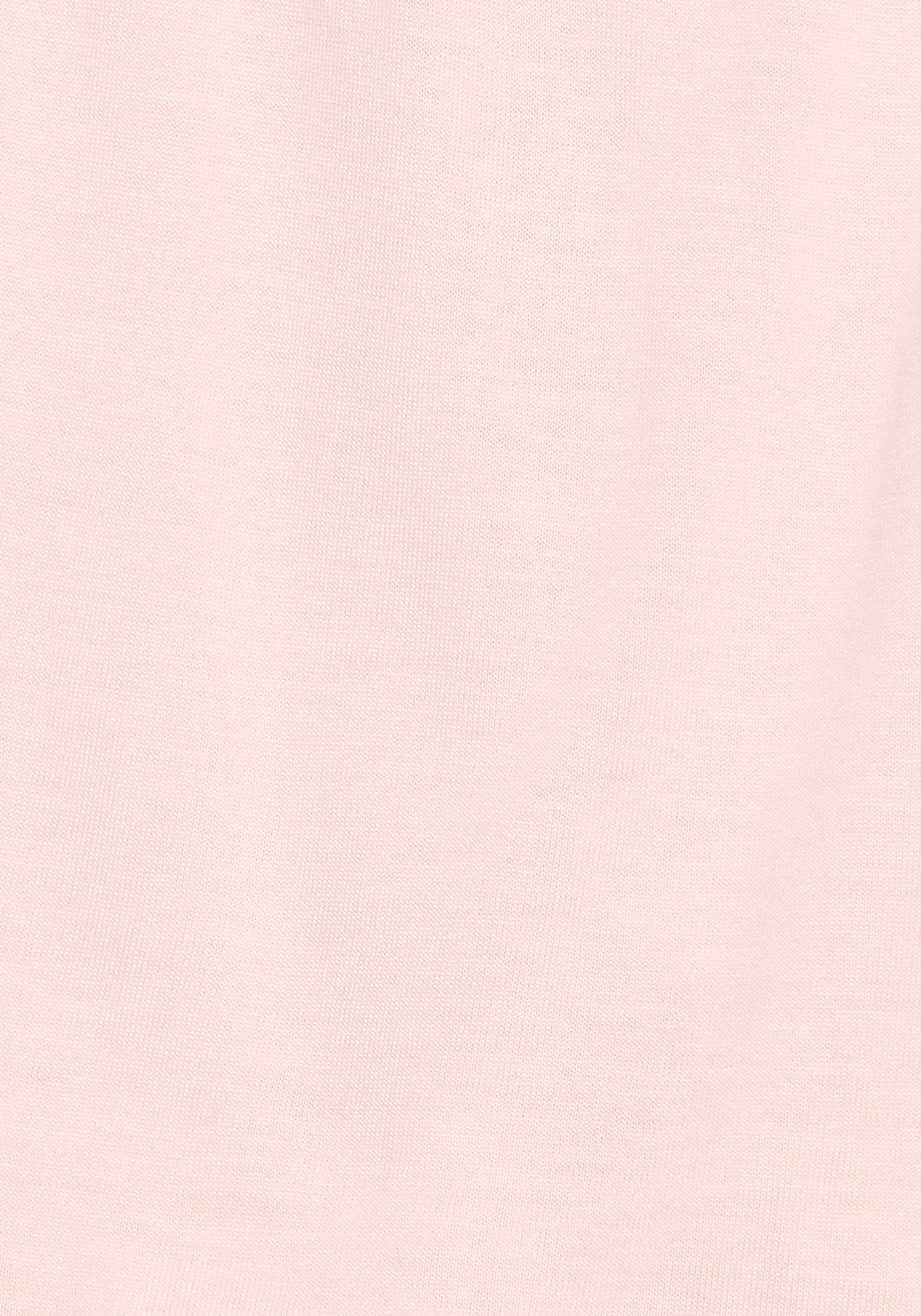 Schlafhose LASCANA, Damen, Gr. 40/42, N-Gr, blau (rosa), Single Jersey, Obermaterial: 100% Viskose, unifarben, loose fit kurz, Hosen Schlafhose, mit Spitzenbesatz am Beinsaum 4