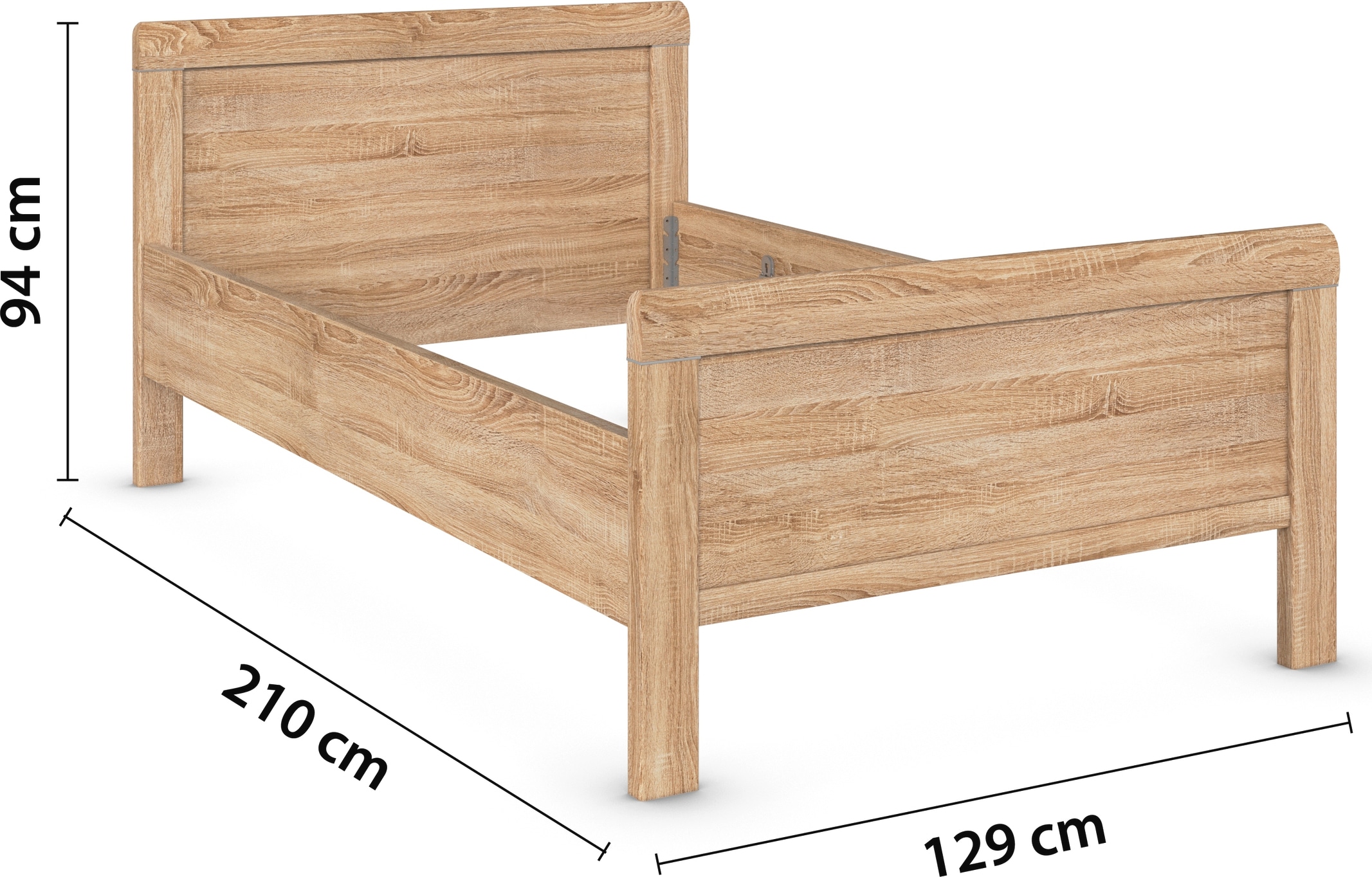 rauch Schlafzimmer-Set »Komplettschlafzimmer Schlafzimmer EVELYN«, (Set, 3 tlg.), Schrank und Bett in 2 Breiten, Nachttisch 2 Schubladen MADE IN GERMANY