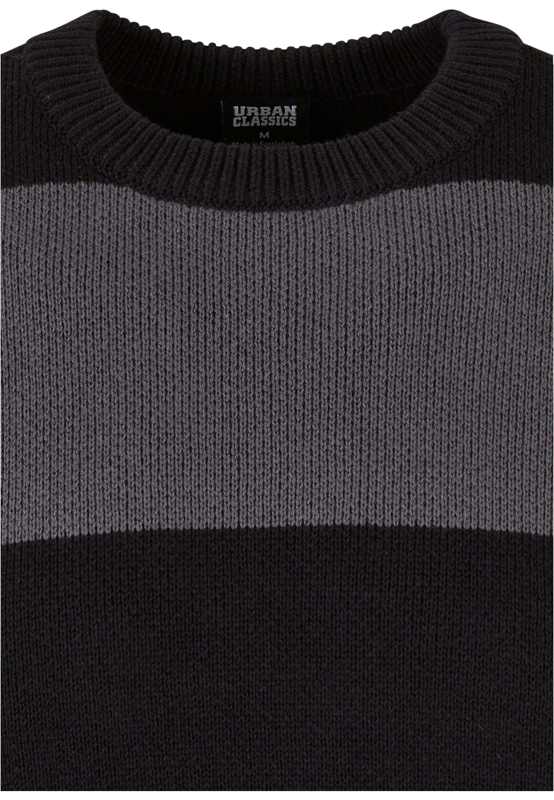 URBAN CLASSICS Rundhalspullover »Urban Classics Herren Heavy Oversized Striped Sweatshirt«, (1 tlg.)