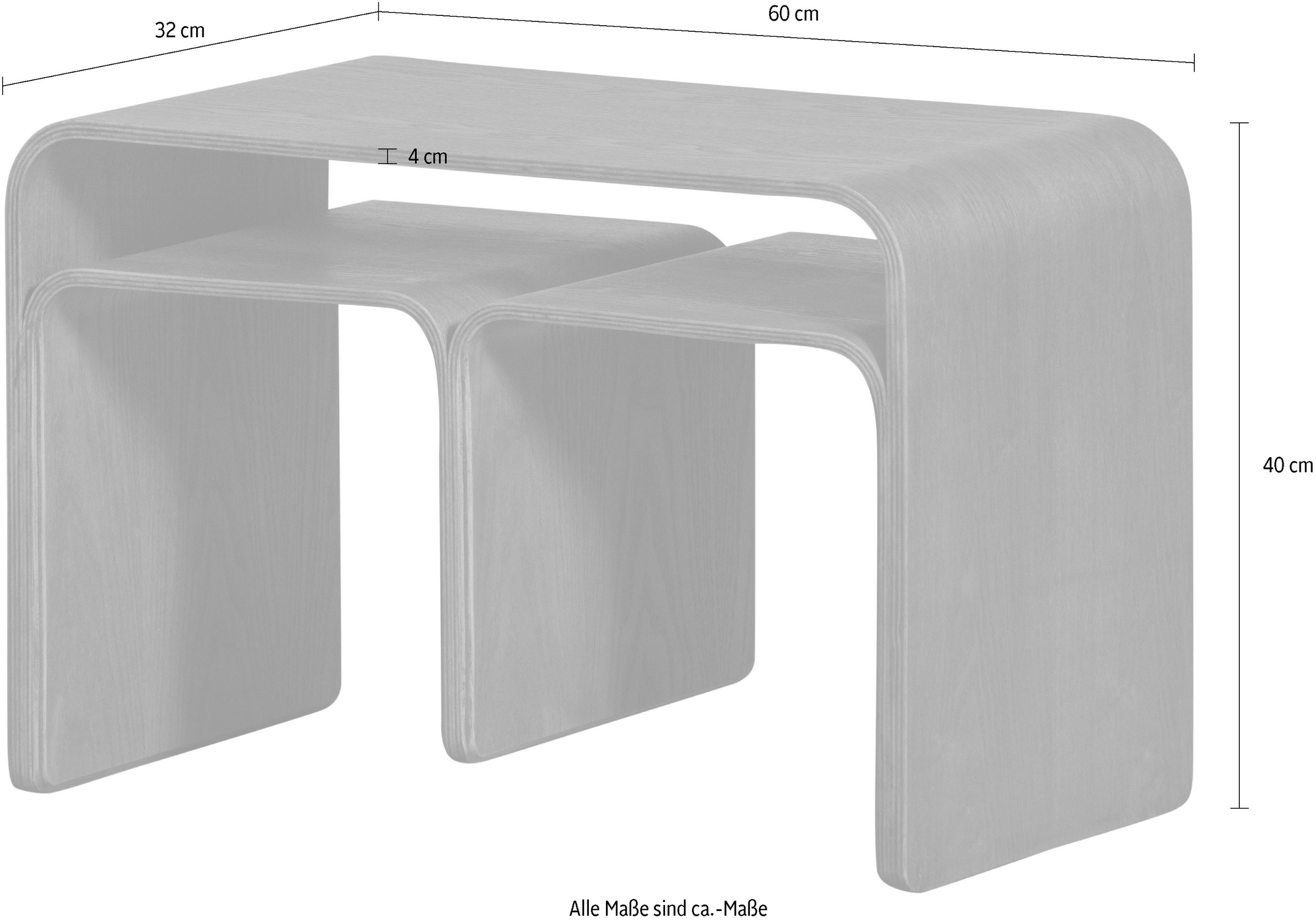 WOOOD Beistelltisch »WOOOD Frey Multifunktionaler Beistelltisch«