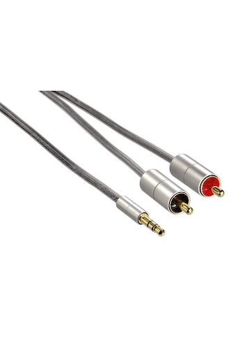 Audio-Kabel »Verbindungskabel Klinkenst. 3,5 mm stereo- 2x Cinch Stecker«, 100 cm