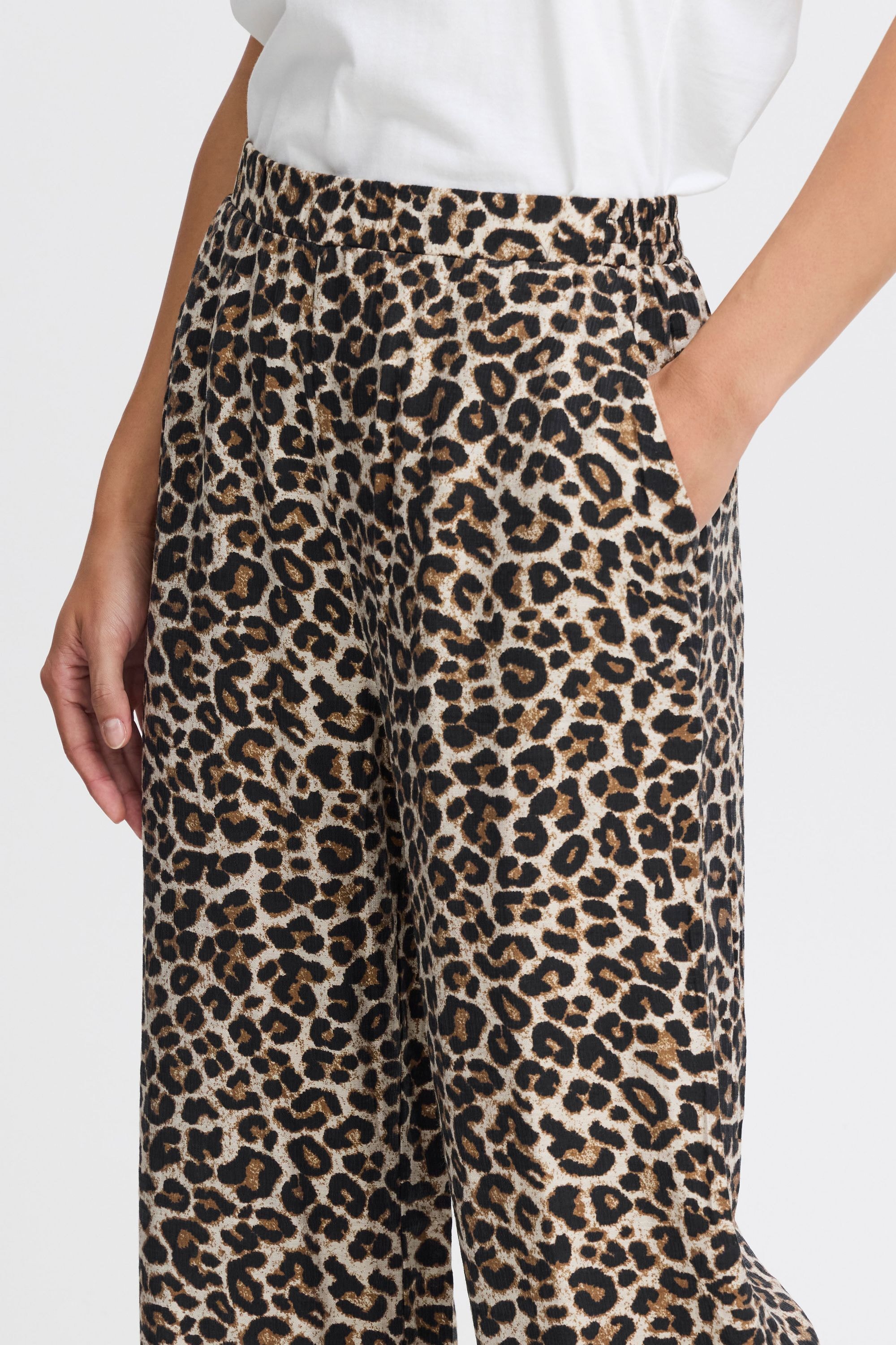 b.young Stoffhose »Stoffhose BYHinva LEOPARD PANTS -«