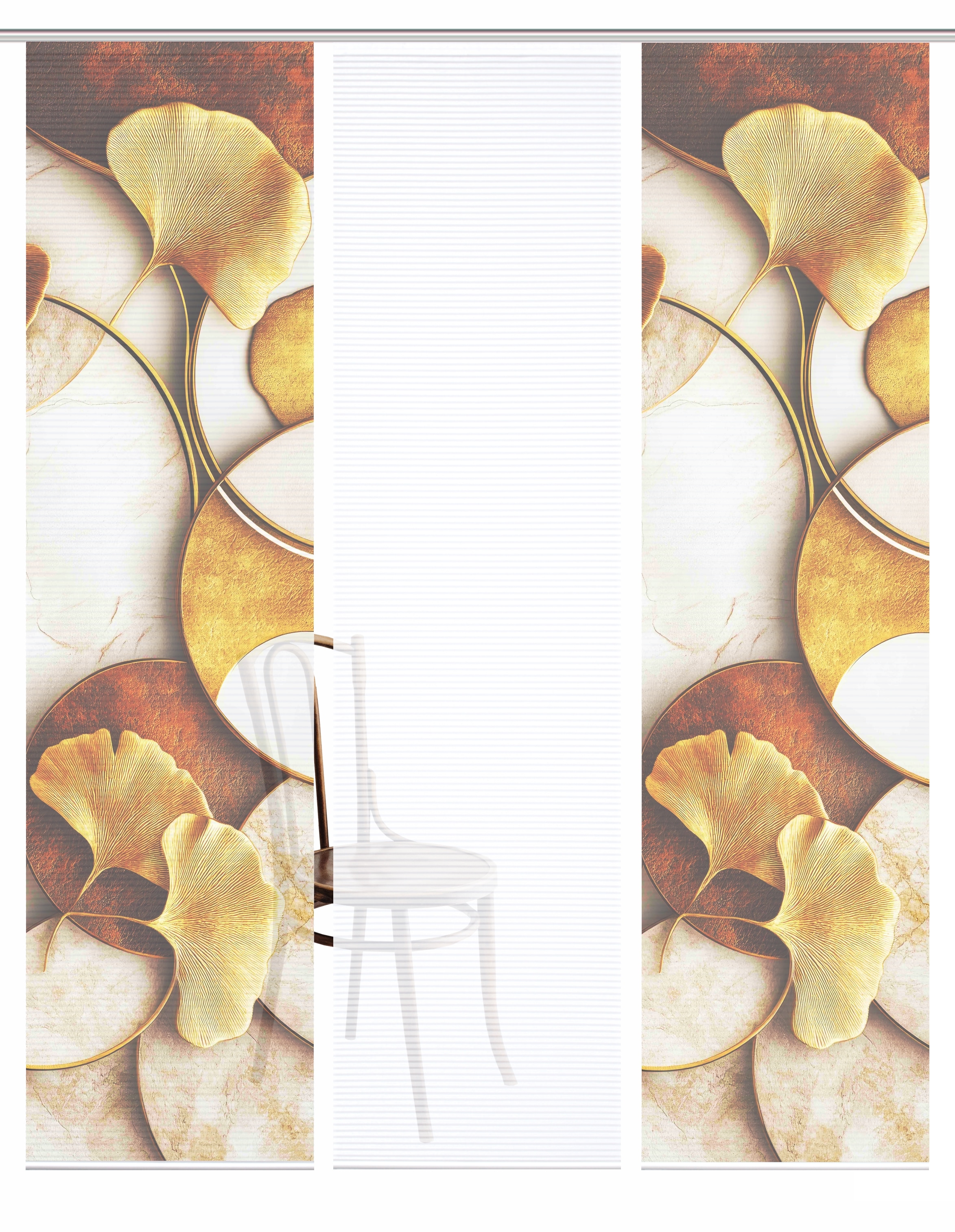 HOME in green Schiebegardine "STORM" Paneelwagen 3 Stk. tlg. Bambusoptik, S günstig online kaufen