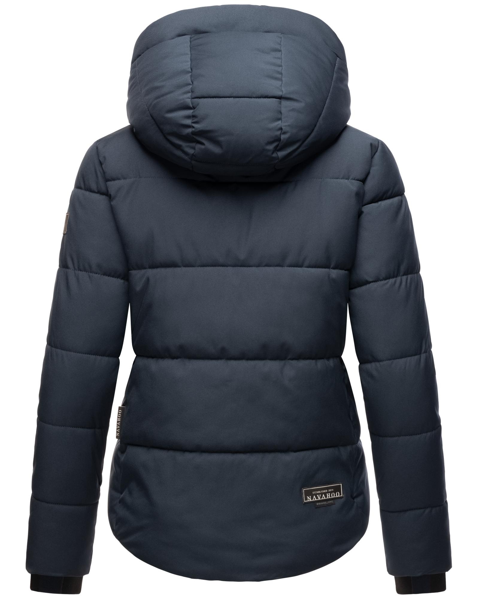 Navahoo Steppjacke »Lachperle XIV«, mit Kapuze, Kurze gesteppte Damen Winterjacke mit hohem Kragen und Kapuze