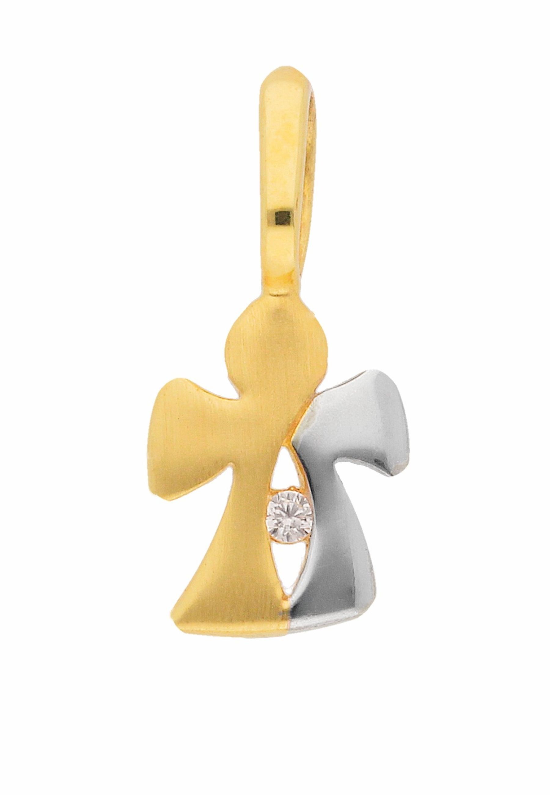 Adelia´s Kettenanhänger »Damen 333 Gold Anhänger Engel mit Zirkonia«, mit Zirkonia für Damen