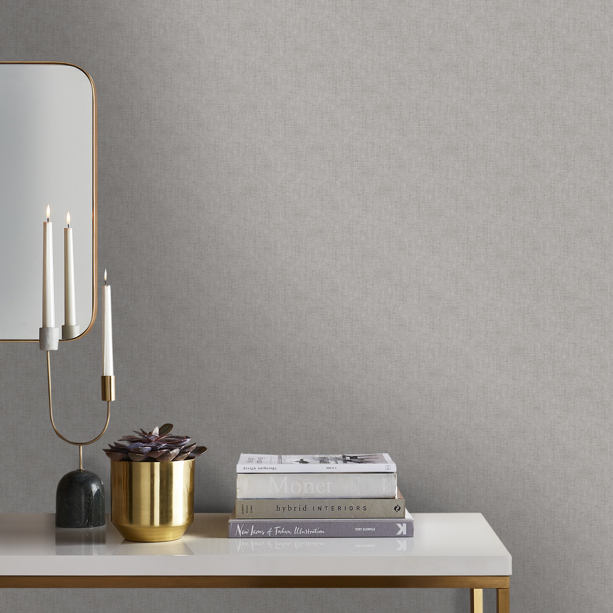 WOW Vliestapete "LINEN SHIMMER" uni Design Tapeten