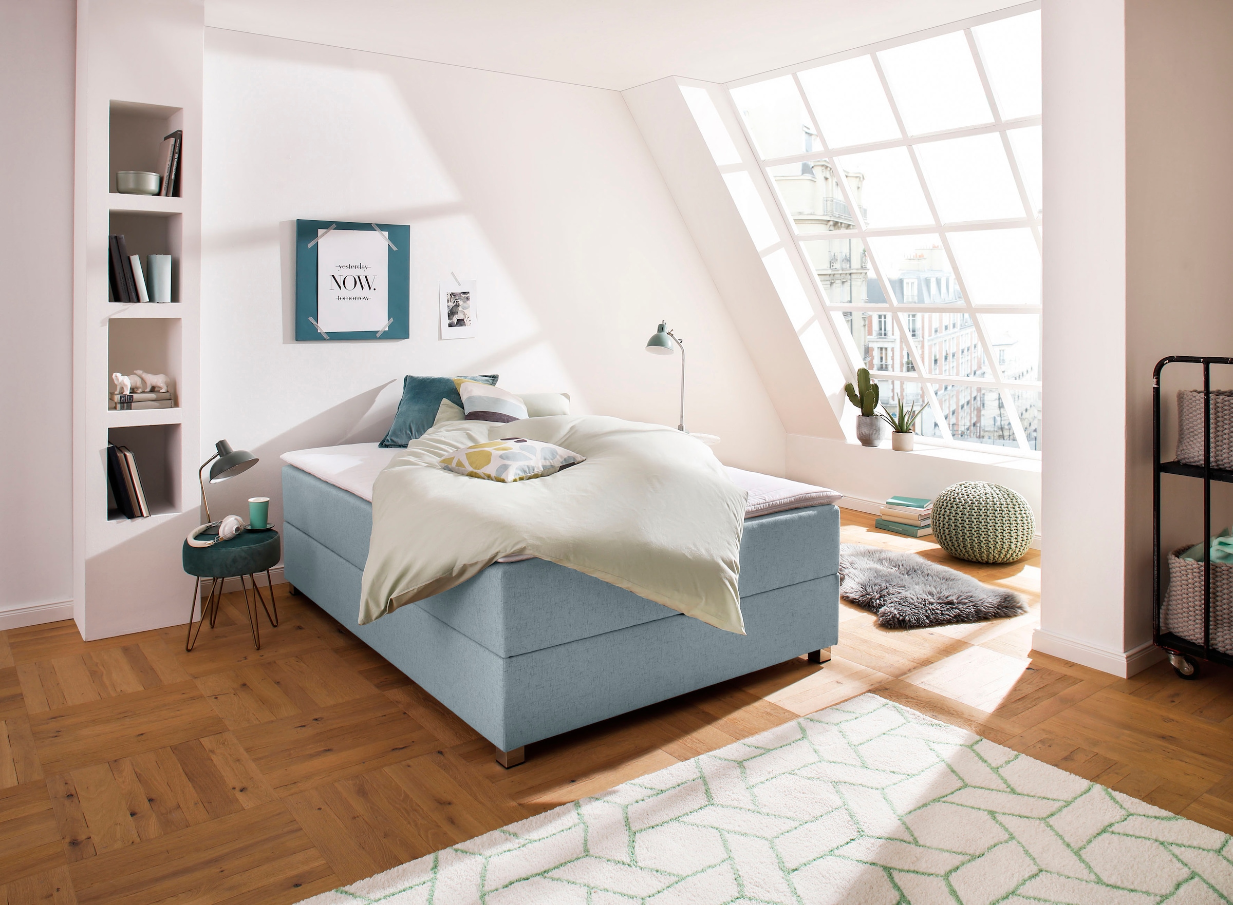 INOSIGN Boxbett »Alexis«, ohne Kopfteil - ideal für Räume mit Dachschrägen; in 4 Breiten