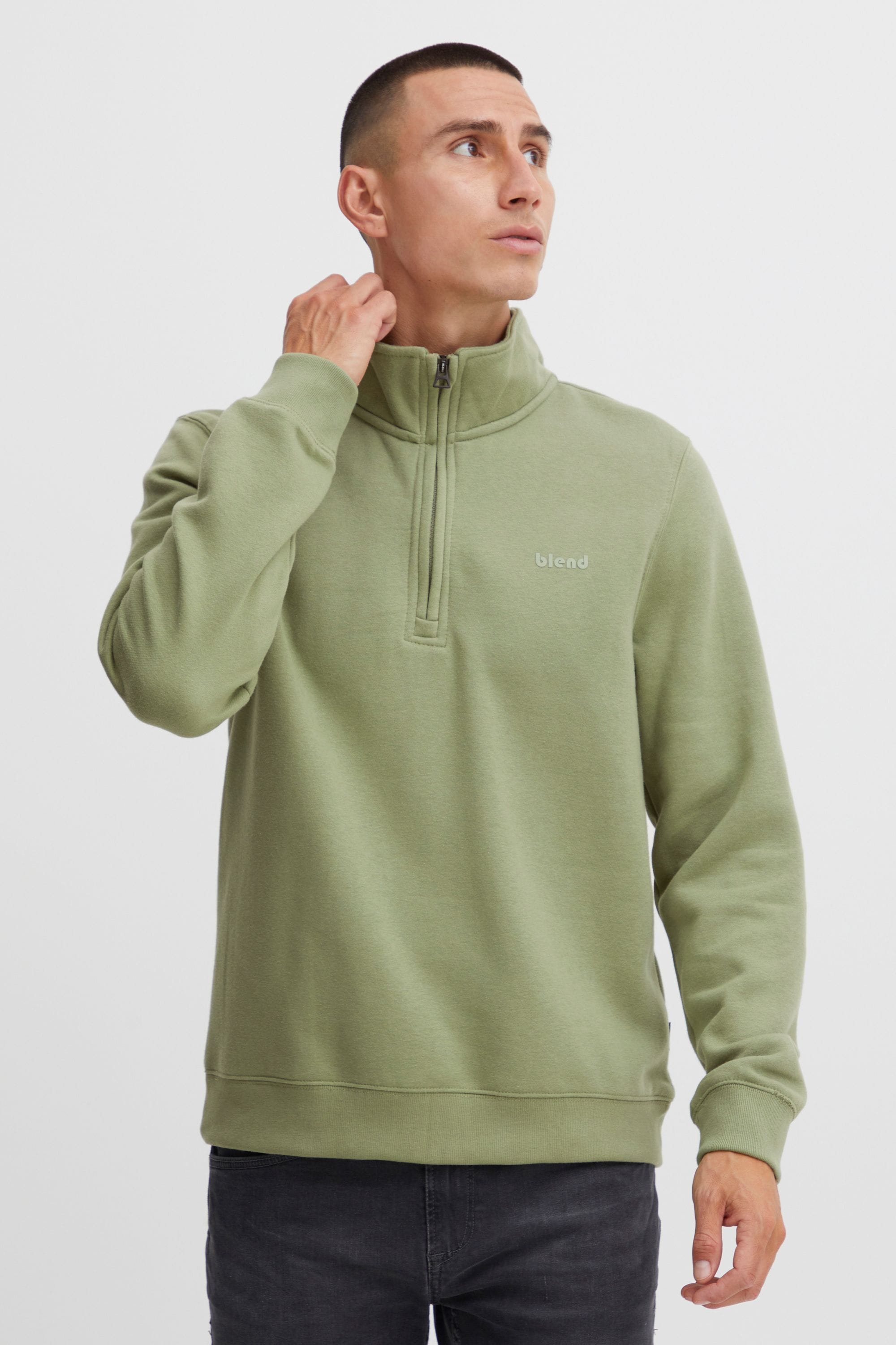 Blend Troyer "BHHalfzip", Stilvoller Sweat-Troyer mit Stehkragen günstig online kaufen