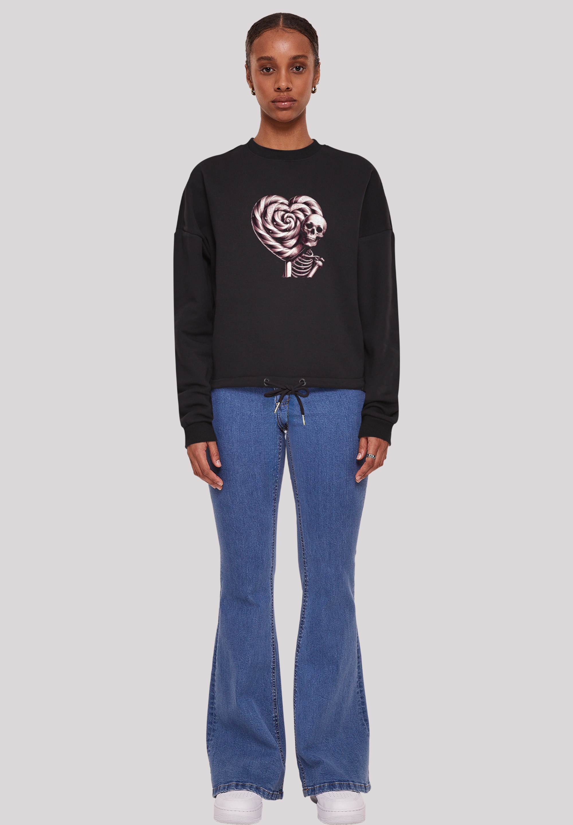 F4NT4STIC Sweatshirt »Süße Süßigkeiten Herzform Liebe«, Premium Qualität