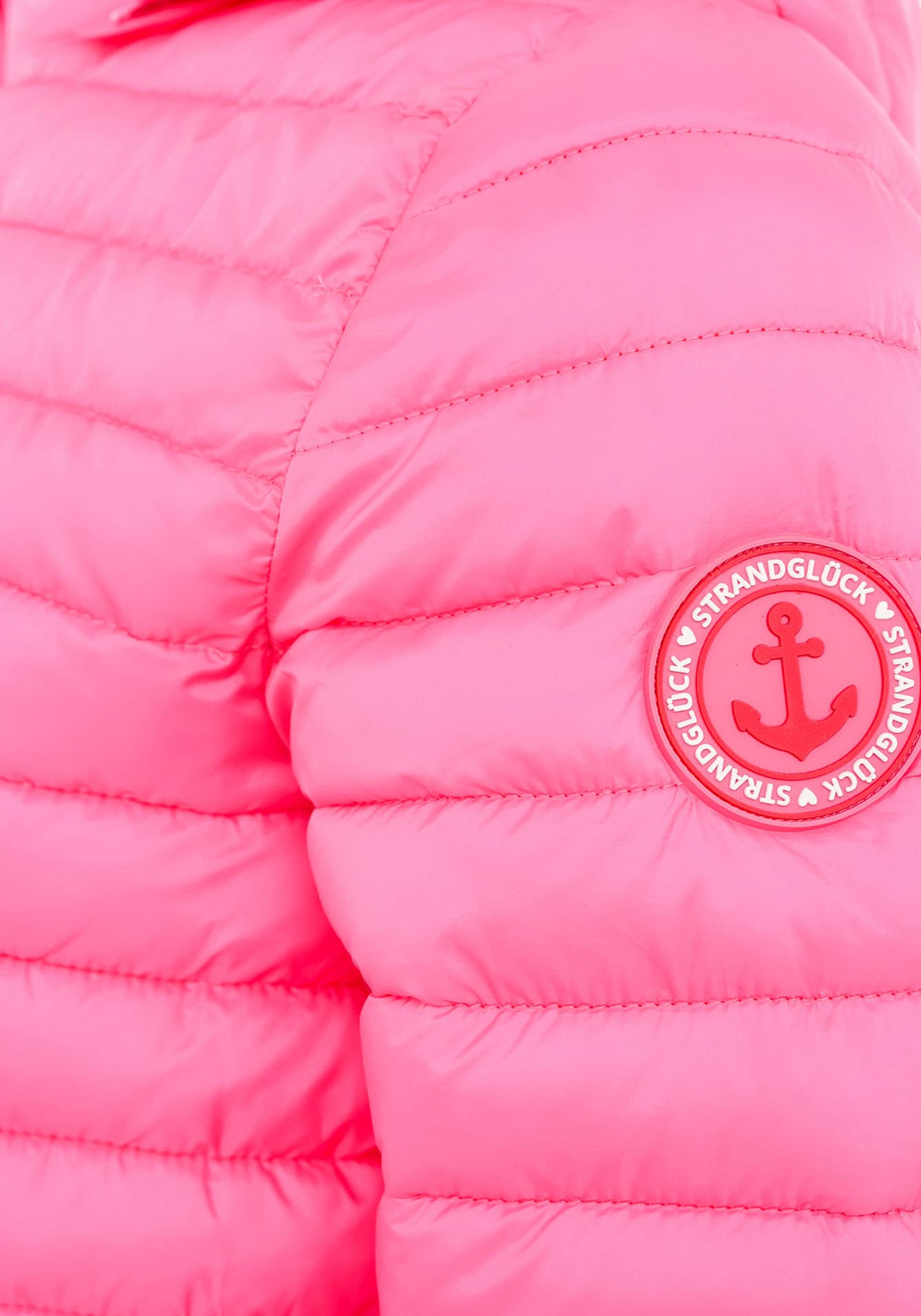 Zwillingsherz Steppjacke »"Maritim Patch"«, mit Kapuze, mit "Maritim Patch" am Arm, Kapuze, farbigem Zipper