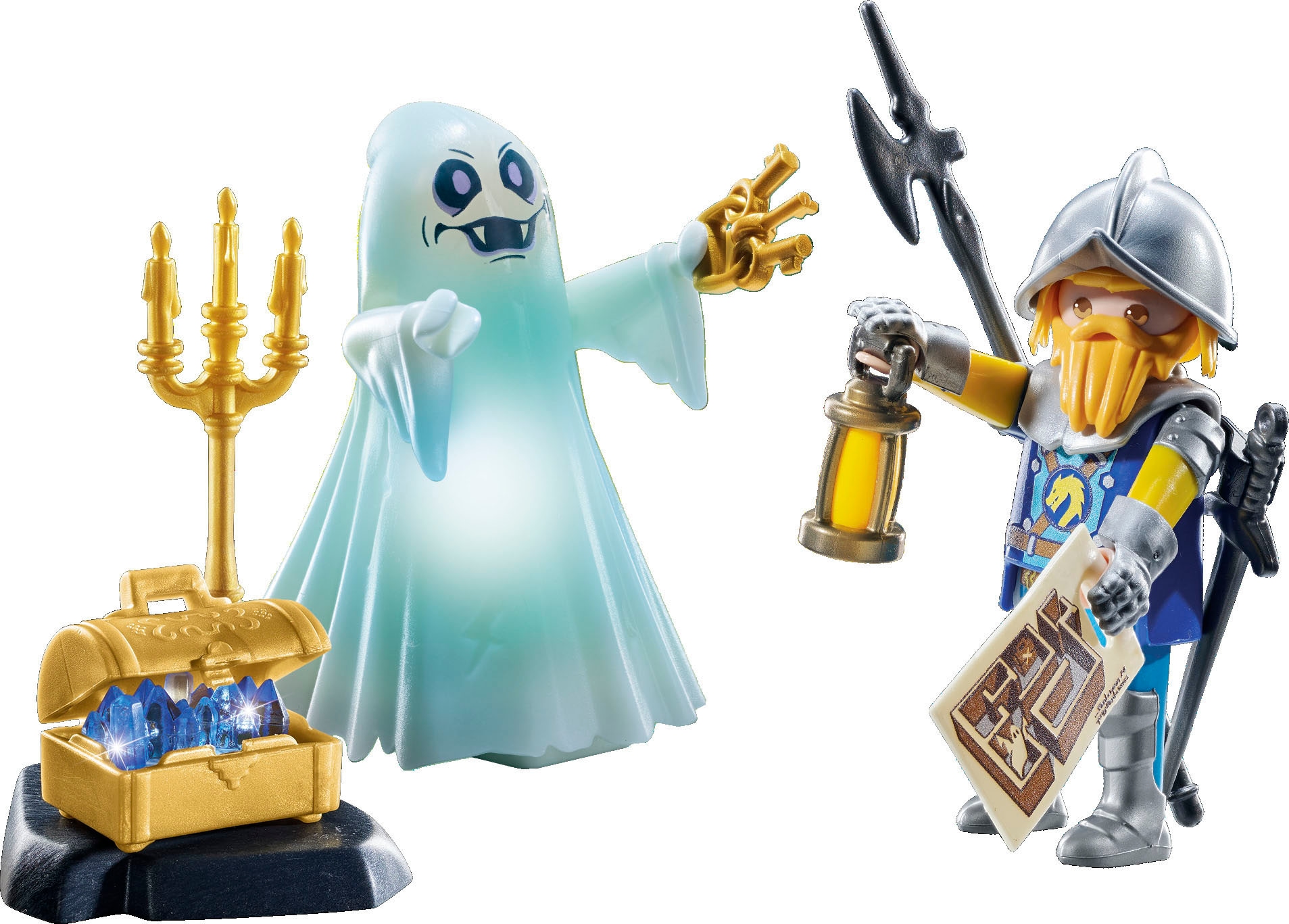 Playmobil® Konstruktions-Spielset »Schlossgespenst und Ritter (71797), Playmobil Novelmore«, (18 St.)