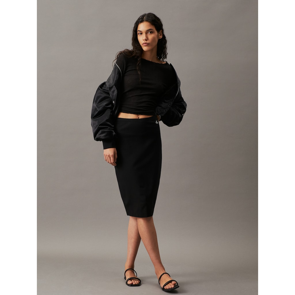 Calvin Klein Jeans Sweatrock »ARCHIVAL MILANO LR MIDI SKIRT«