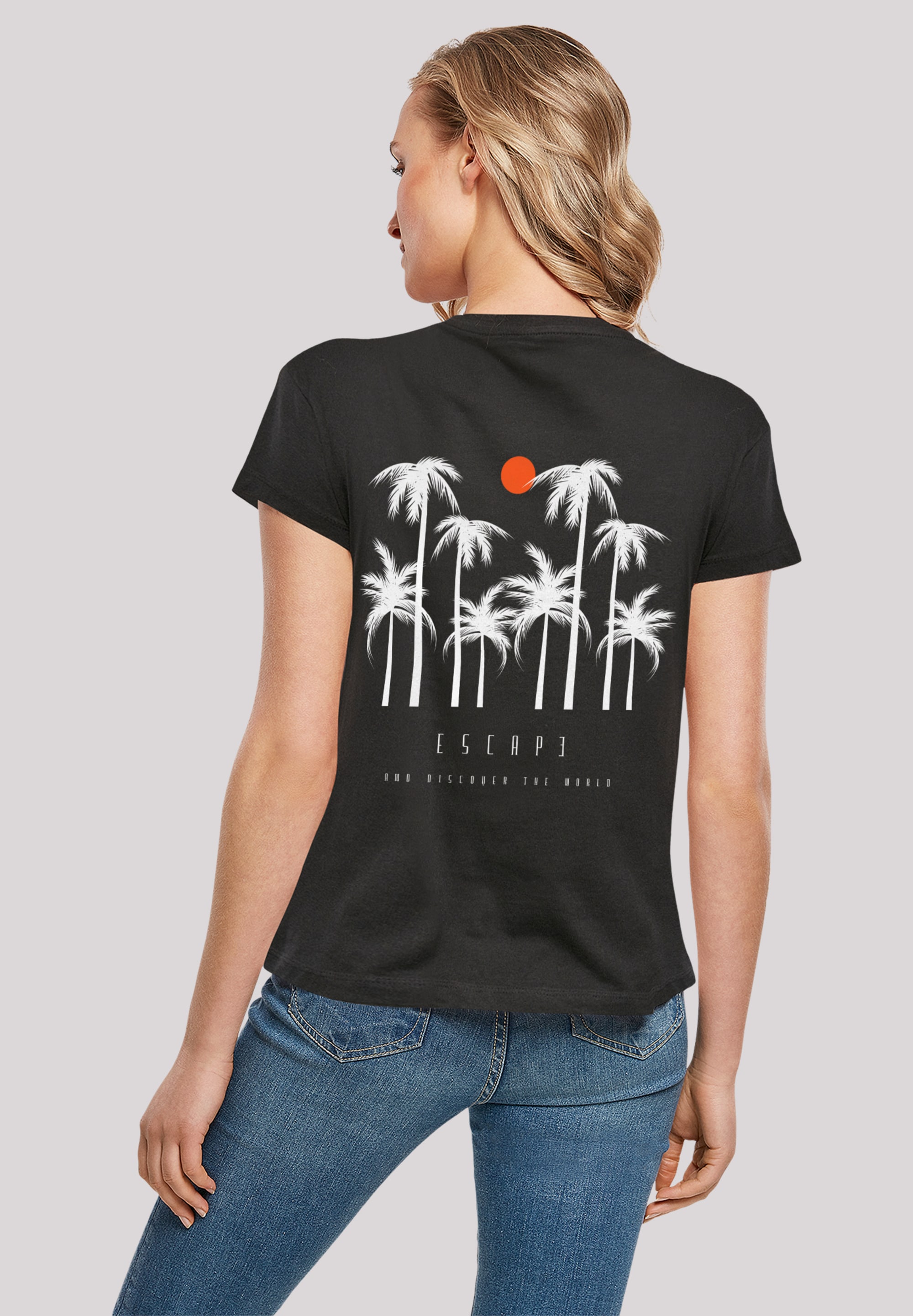 F4NT4STIC T-Shirt "Escape Discover the World Palm Trees", Discover the Worl günstig online kaufen