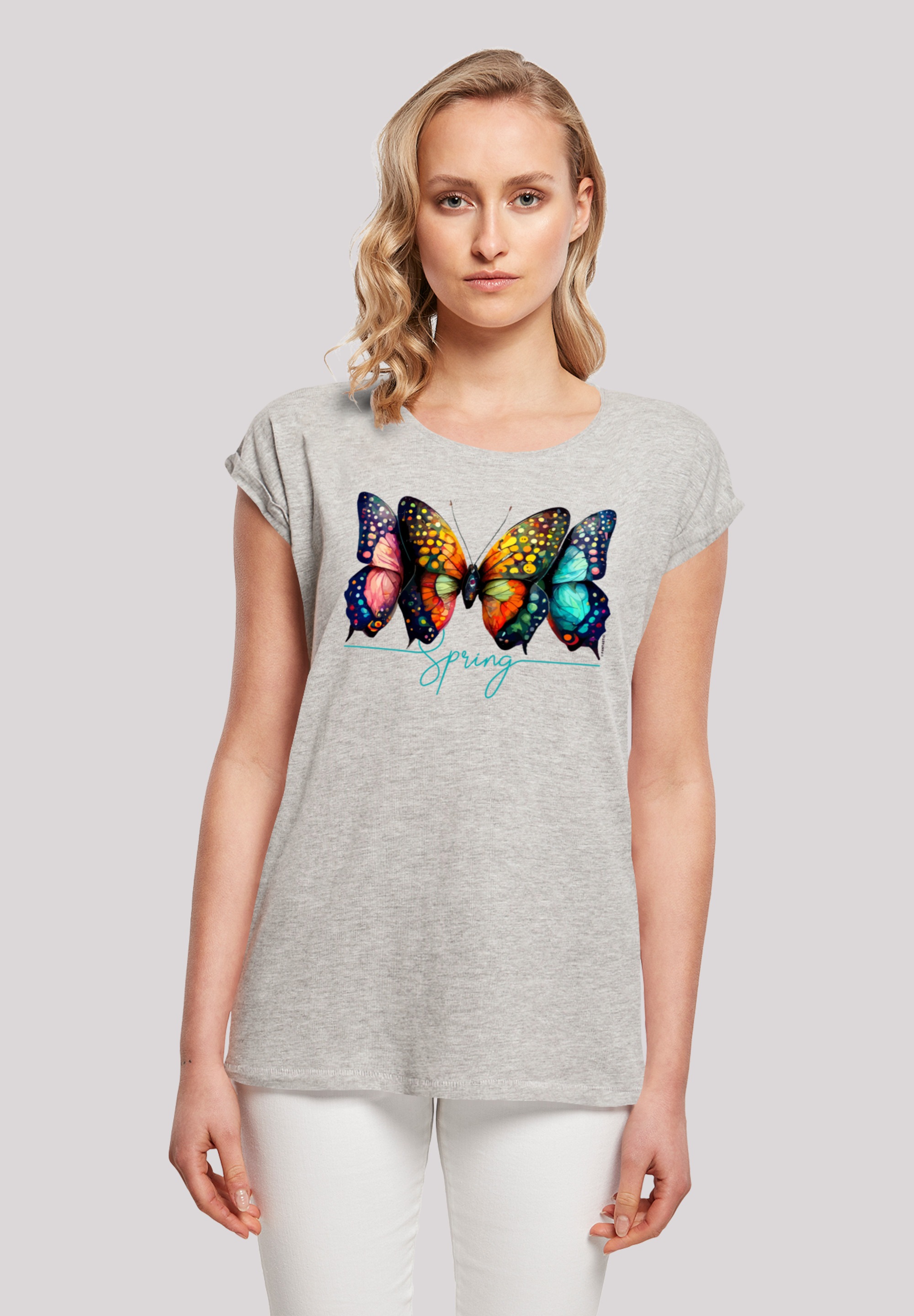 F4NT4STIC T-Shirt "Schmetterling Illusion", Print