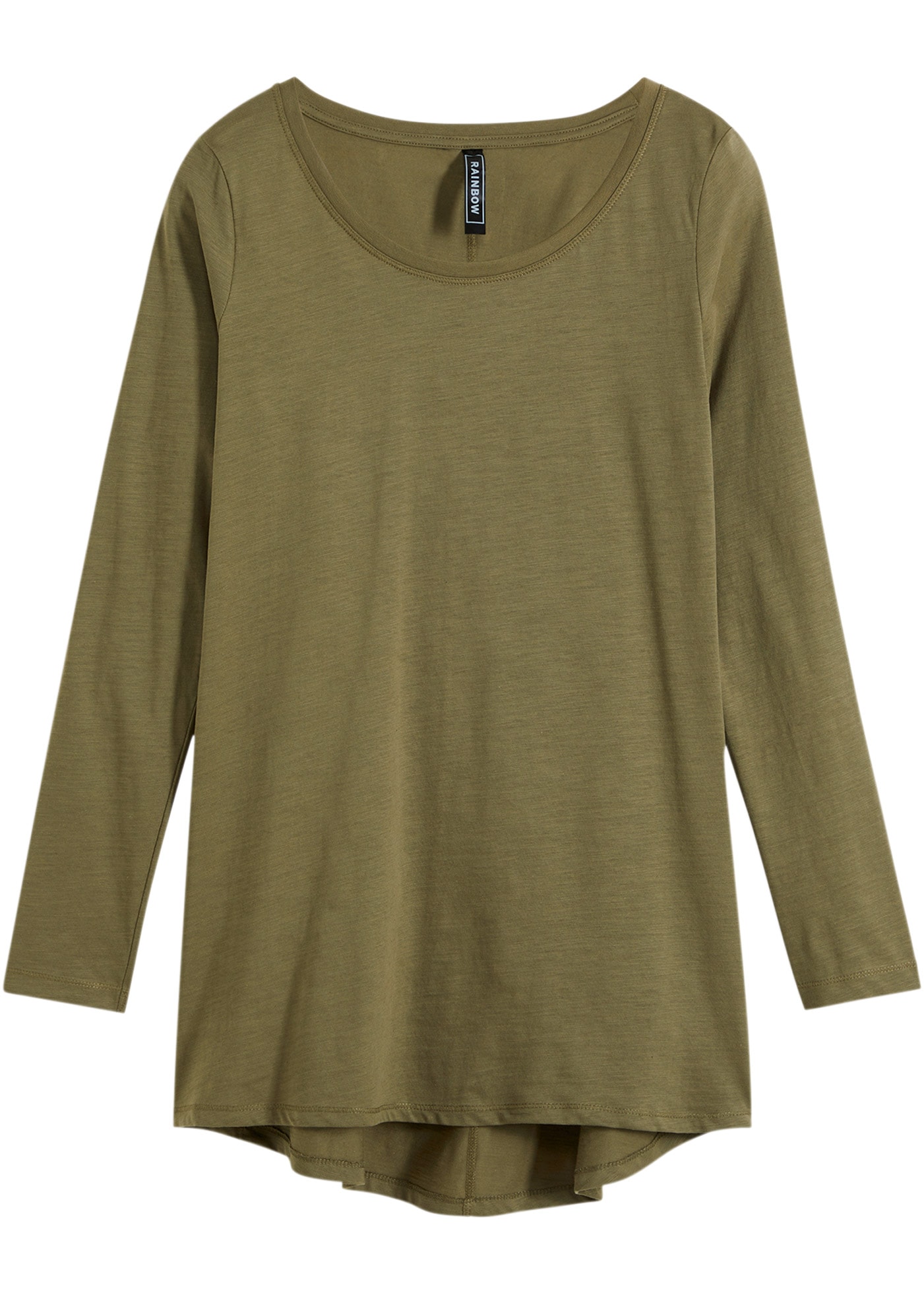 bonprix Langarmshirt »Langarmshirt aus reiner Baumwolle« Langarmshirt aus reiner Baumwolle