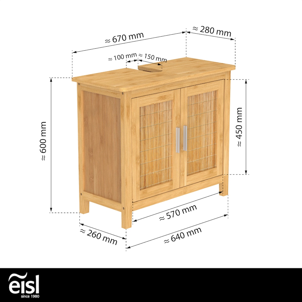 Eisl Waschbeckenunterschrank »Bambus«