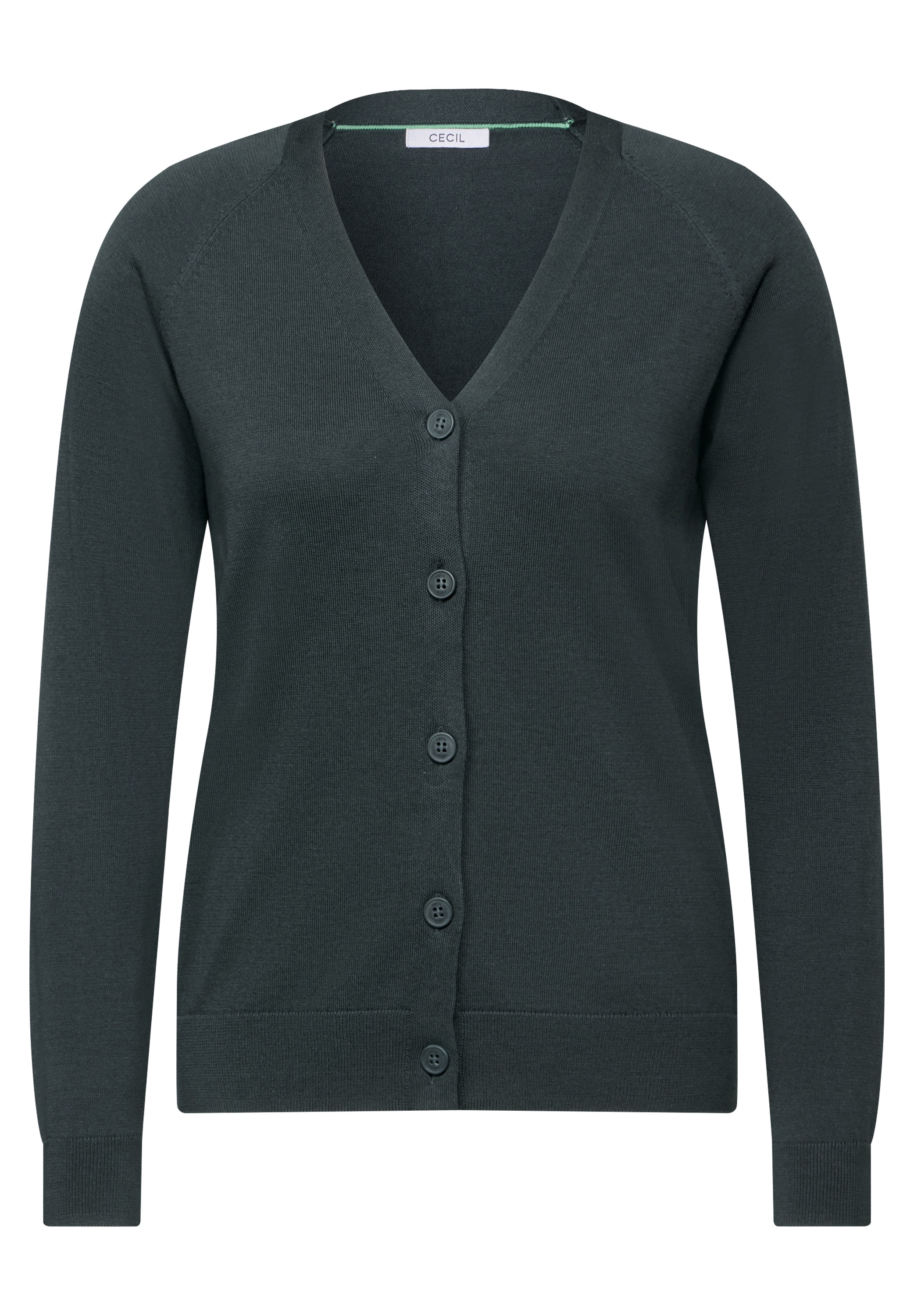 Cecil Cardigan, mit Knopfleiste