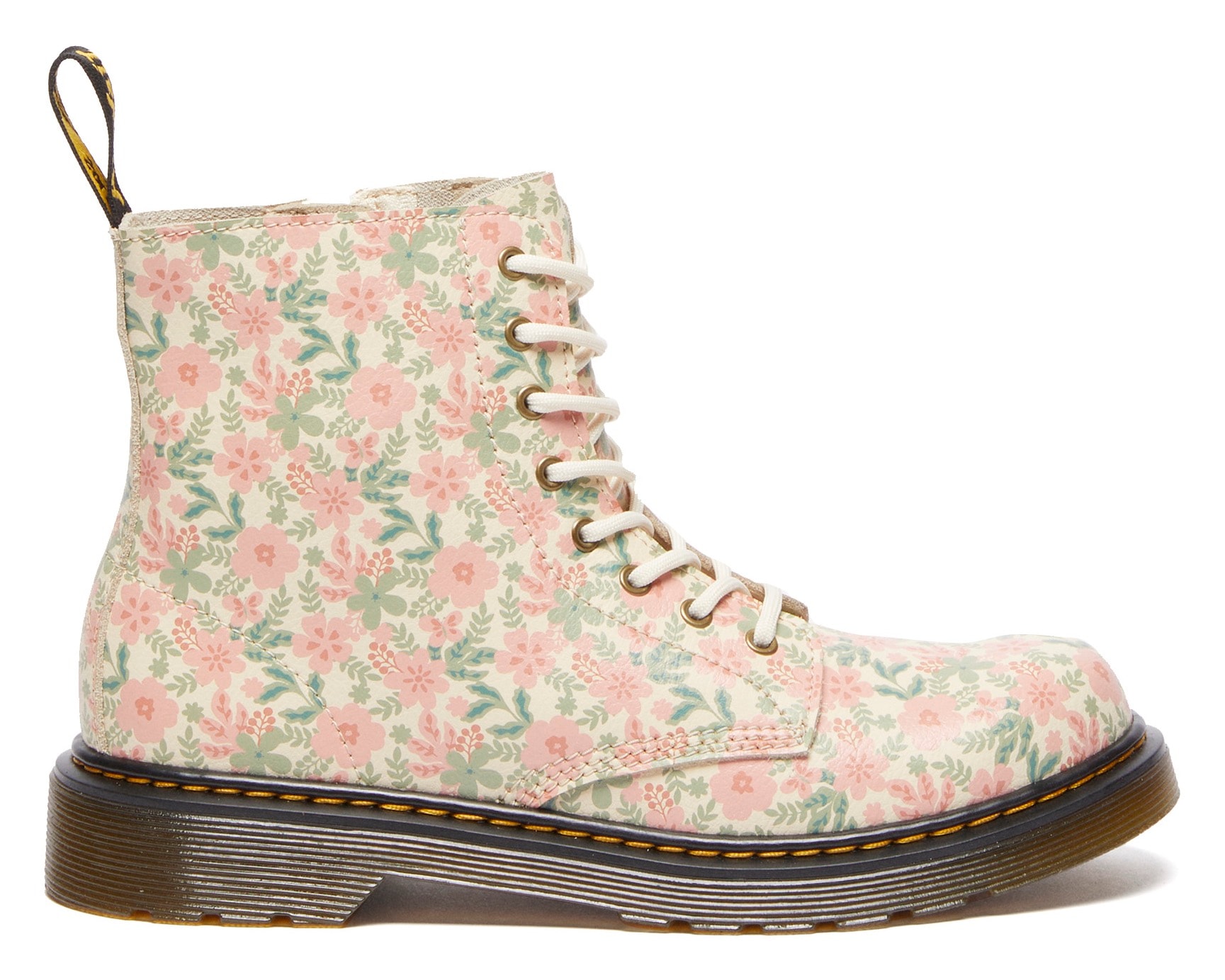 DR. MARTENS Schnürstiefel »1460 Pascal Y«, Freizeitschuh, Schnürboots mit allover Blüten Print