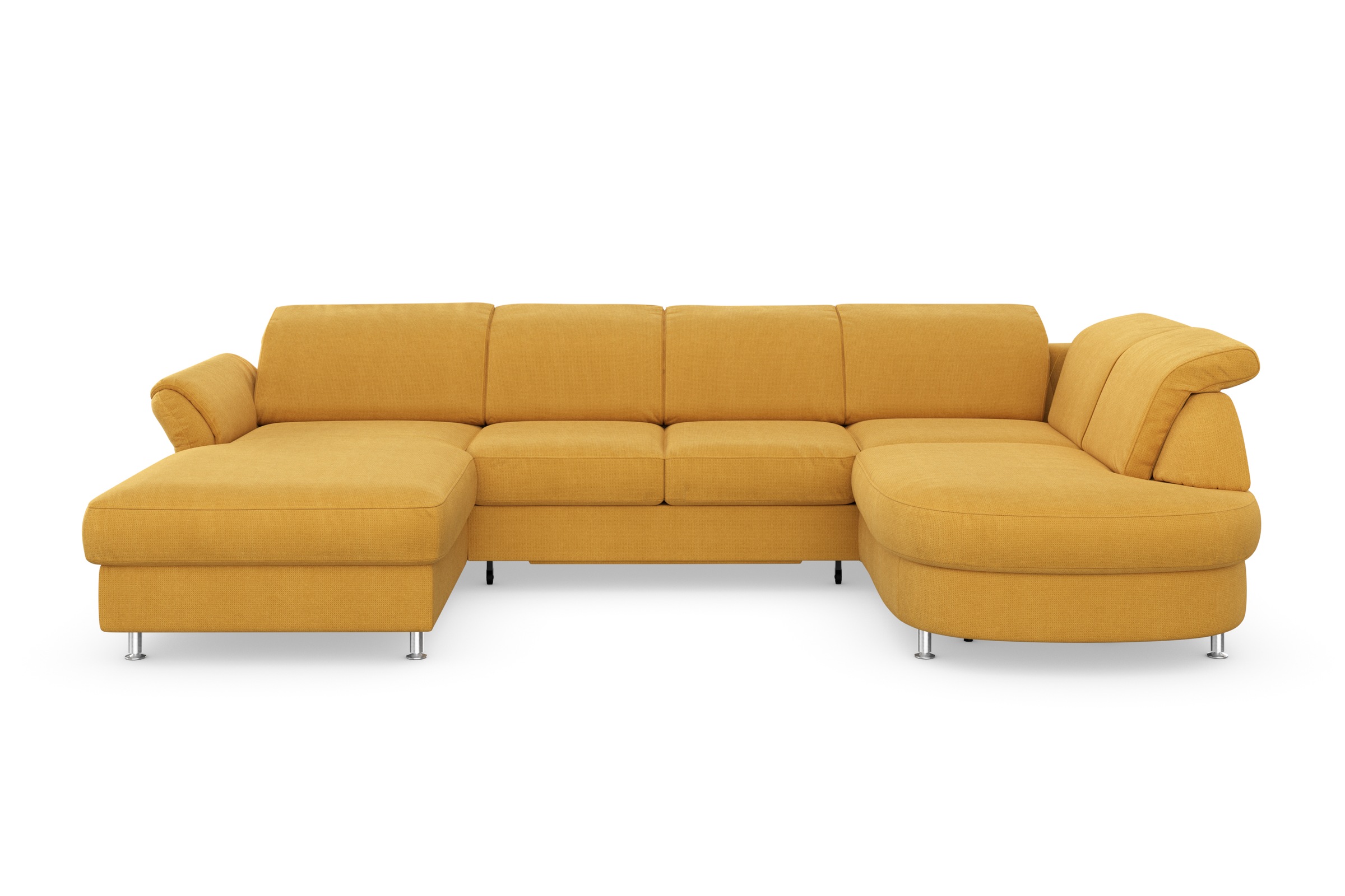 sit&more Wohnlandschaft »Apulia U-Form«, wahlweise Bettfunktion, Bettkasten und Kopf- und Armteilverstellung