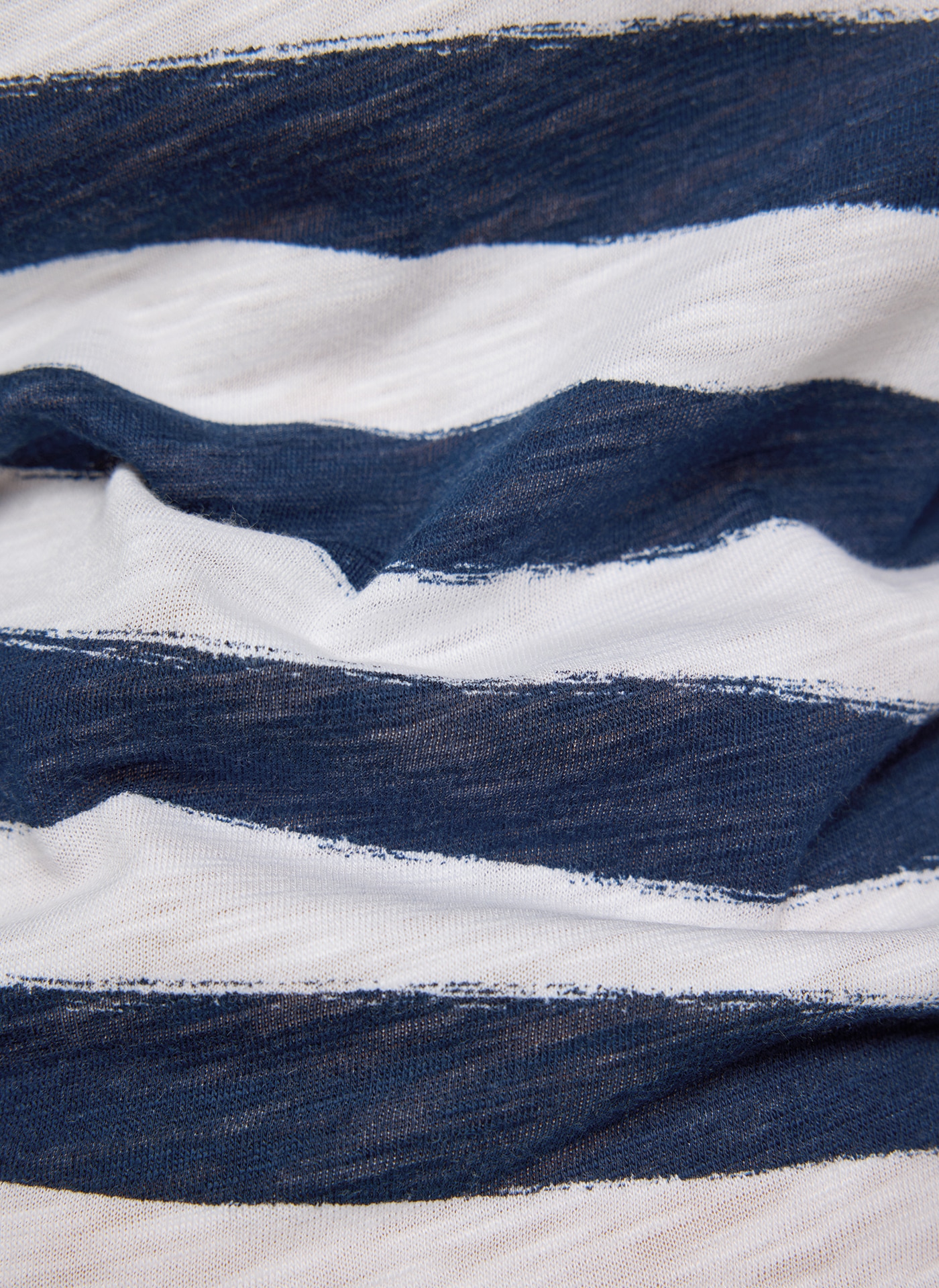 Rabe T-Shirt, in Streifen-Optik und mit Glitezr-Print