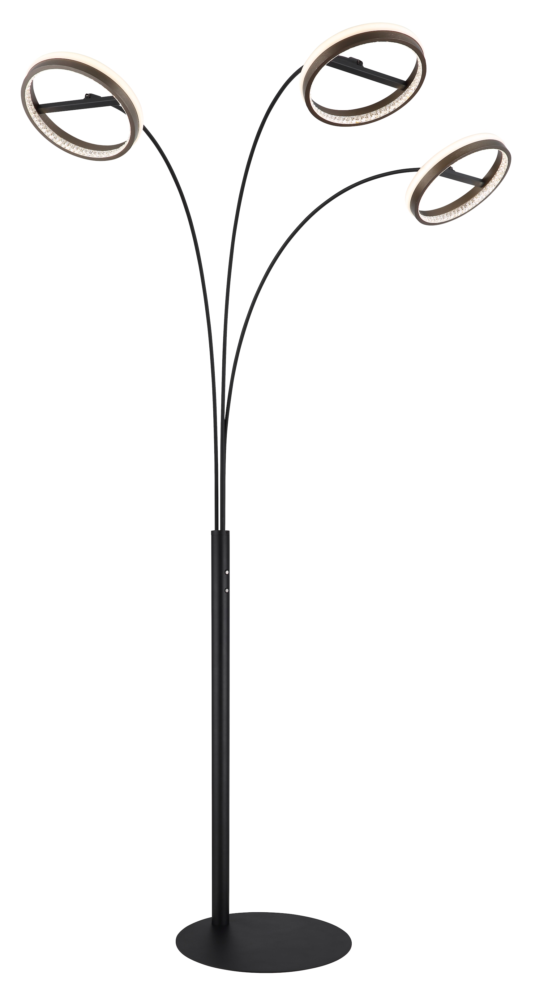 "GLOBO LIGHTING Stehlampe ""DELLA"", schwarz (schwarz matt), H: 190,2cm, 1 Stk., Leuchten, Stehlampe Wohnzimmer Schlafzimmer Flur Design-Leuchte