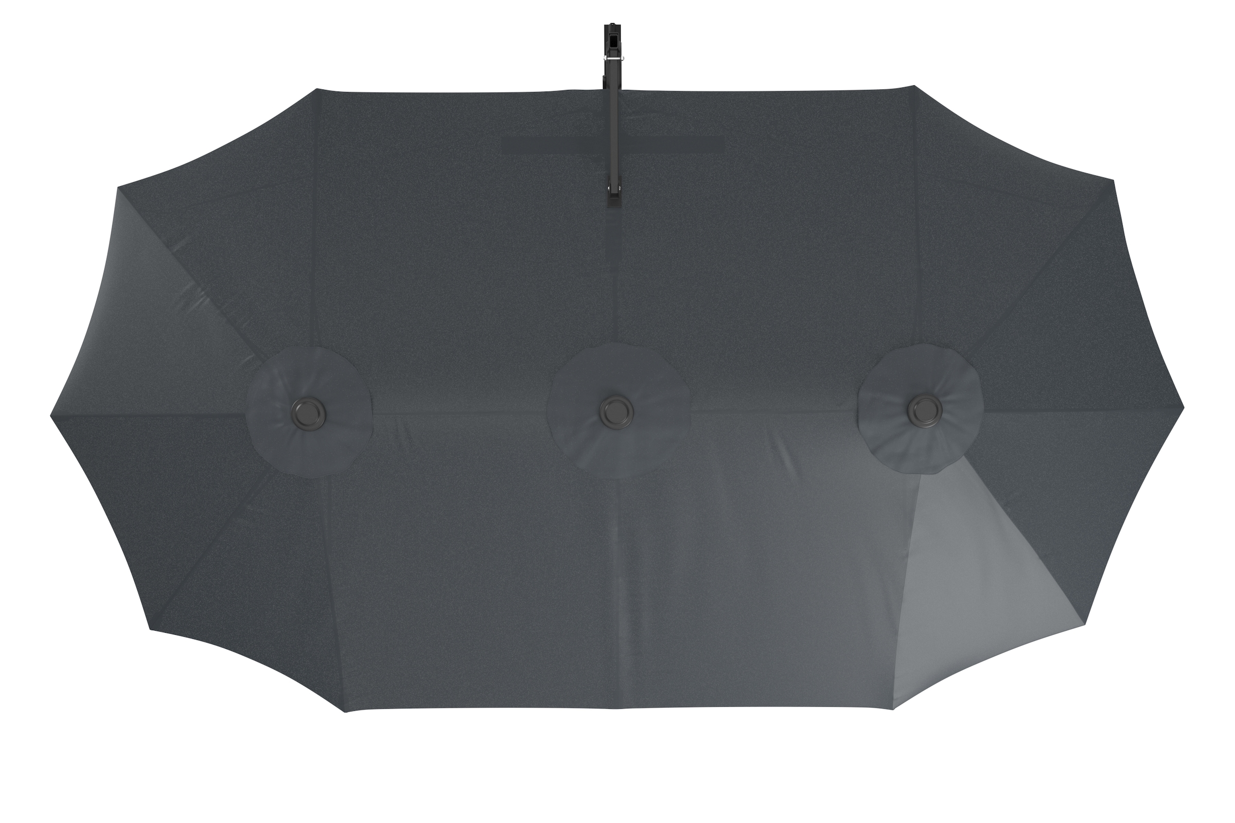 KONIFERA Ampelschirm »»Elba« Twin in anthrazit oder creme erhältlich«, BxLxH: 455x263x237 cm, um 360° drehbar
