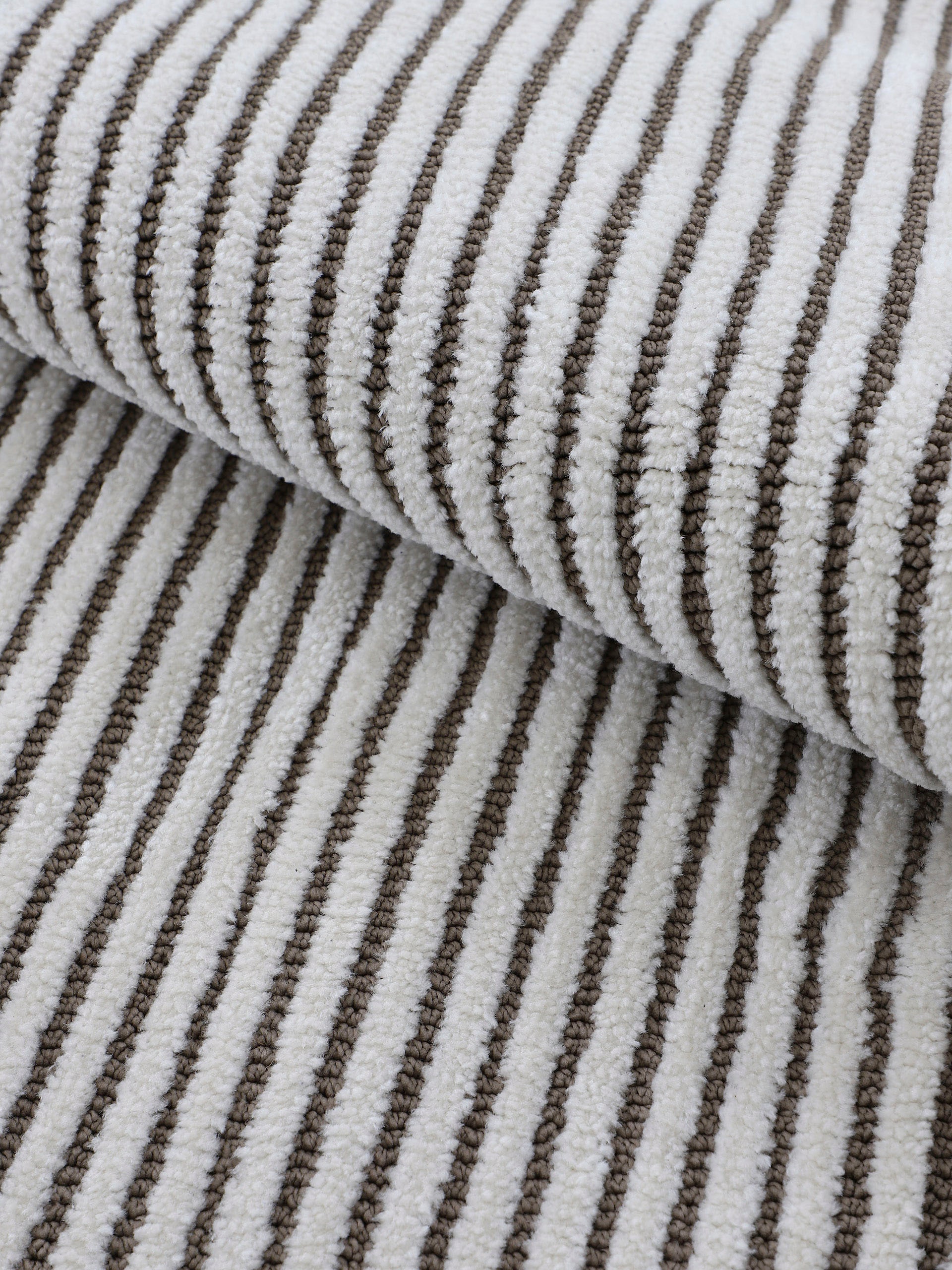 carpetfine Teppich »Holly 5«, rechteckig, 12 mm Höhe, gestreift, Hoch-Tief Struktur, Wohnzimmer